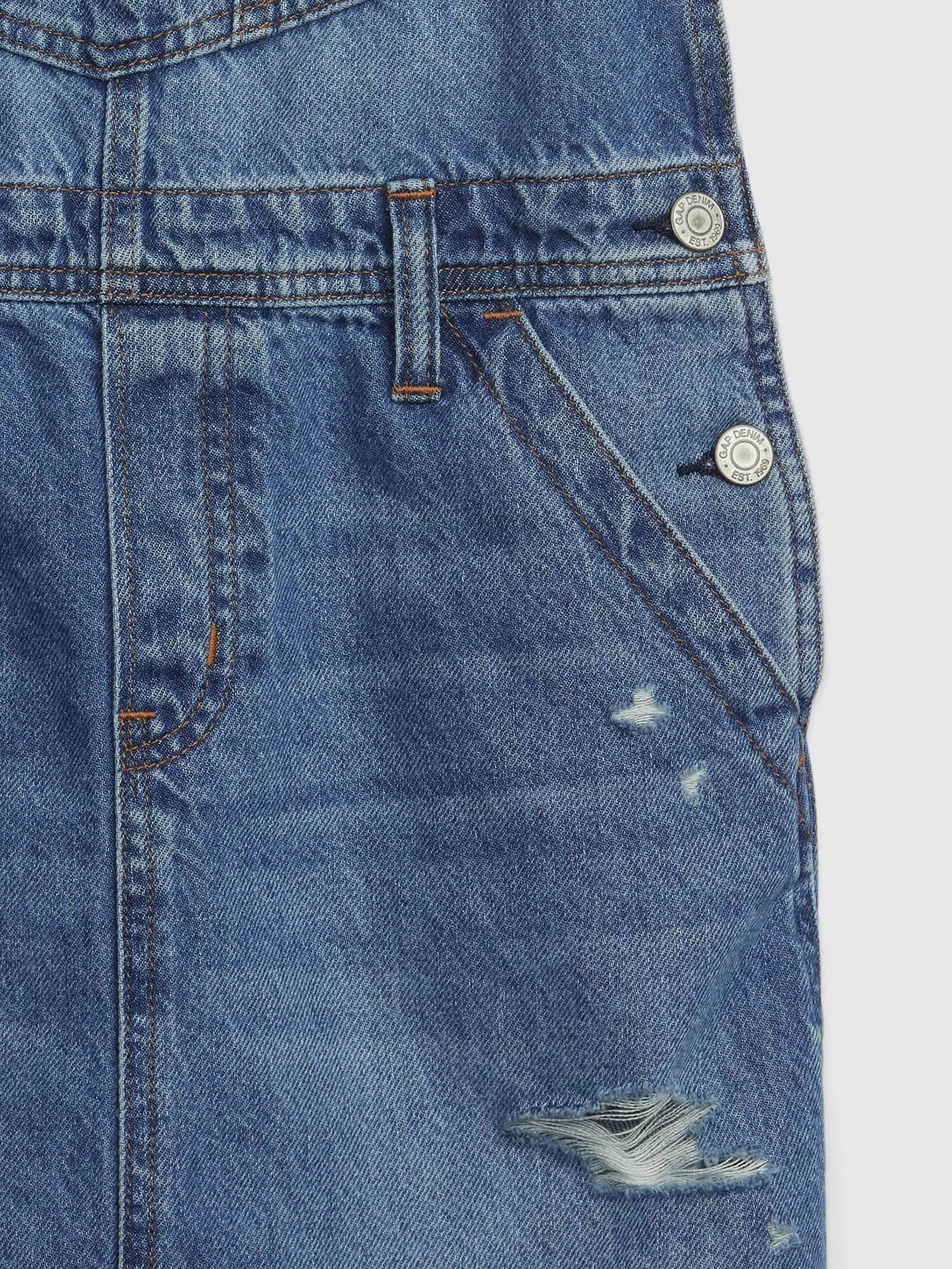 Kids Denim Skirtall with Washwell