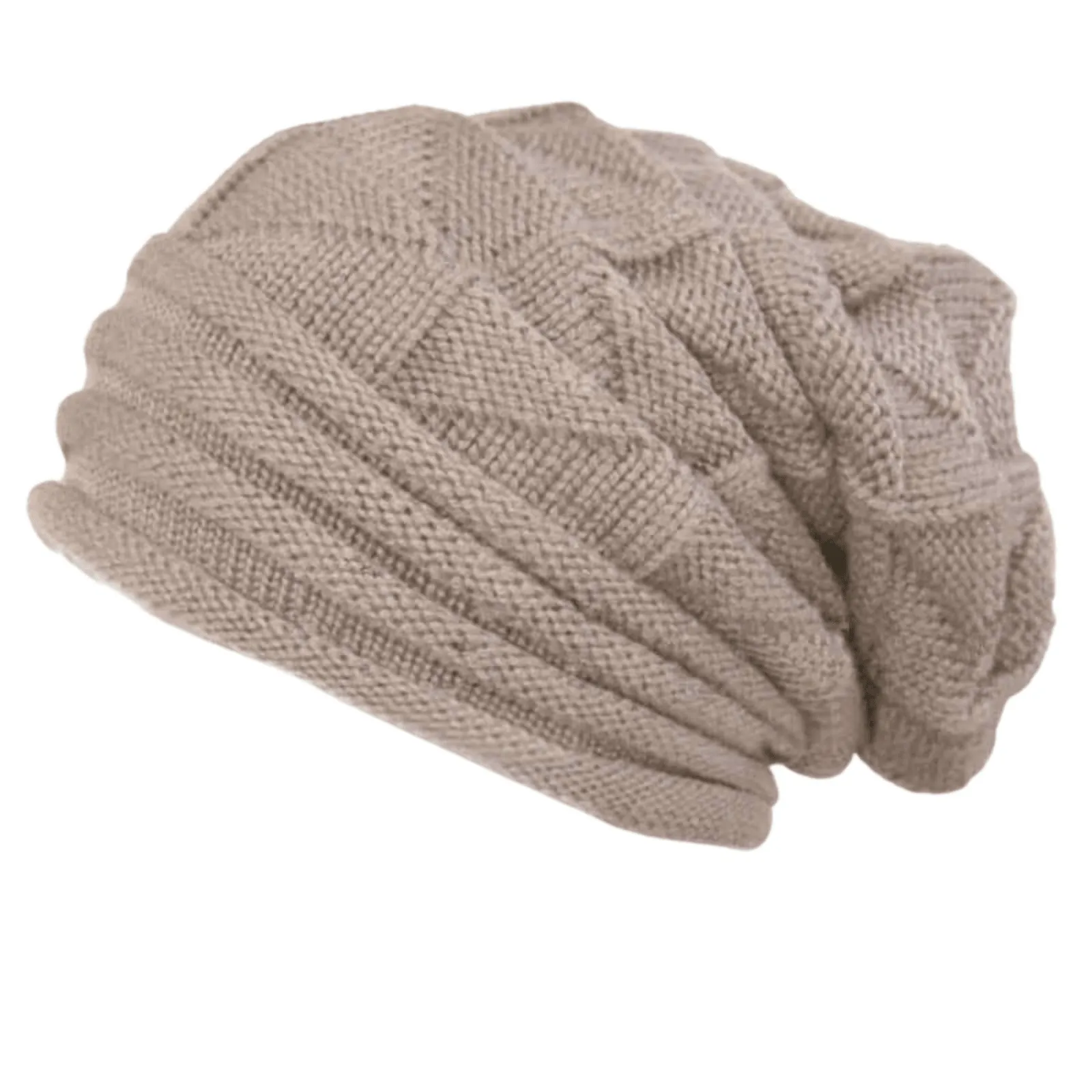 Knitted Women's Baggy Beanie Hat