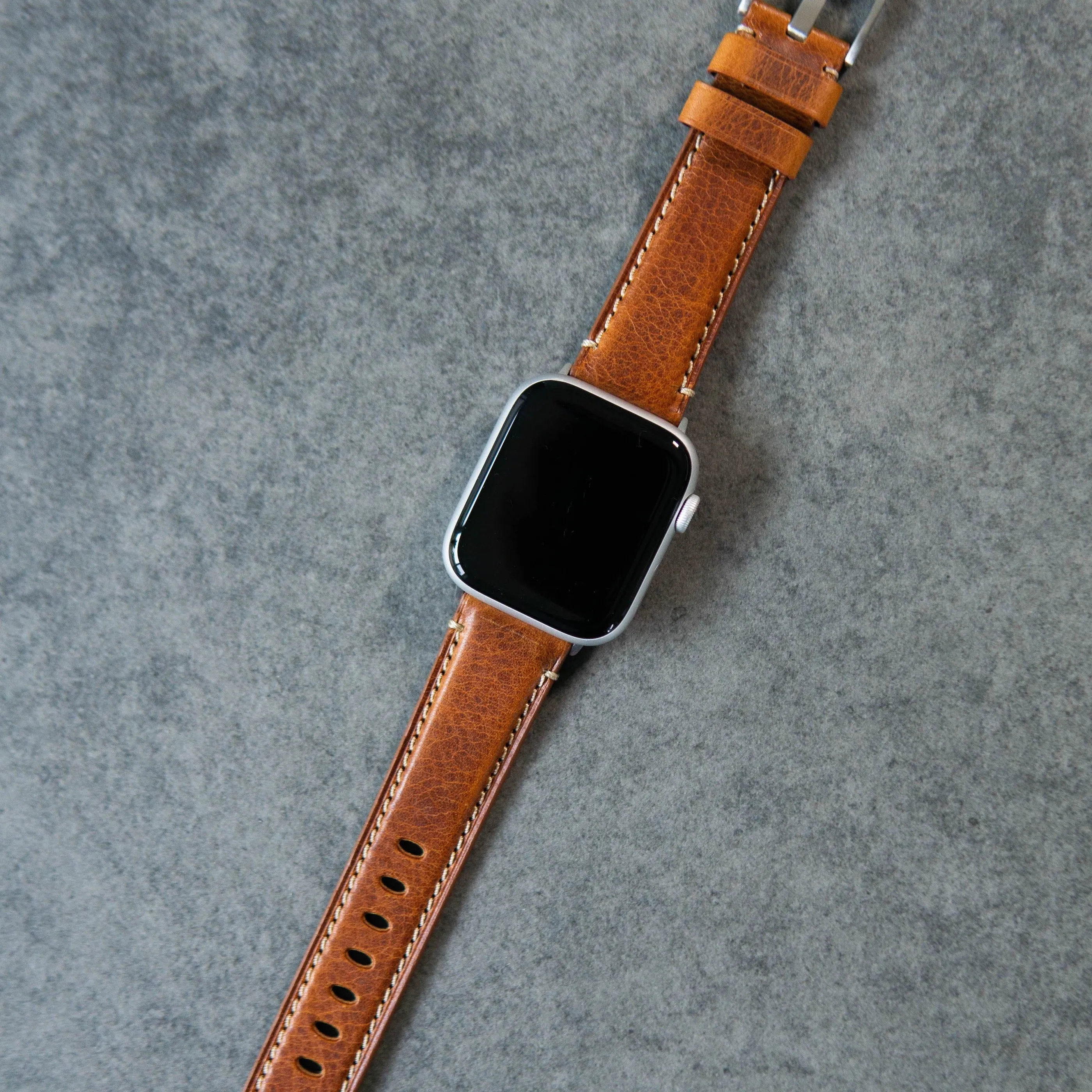 Leather Apple Watch Strap - Sienna