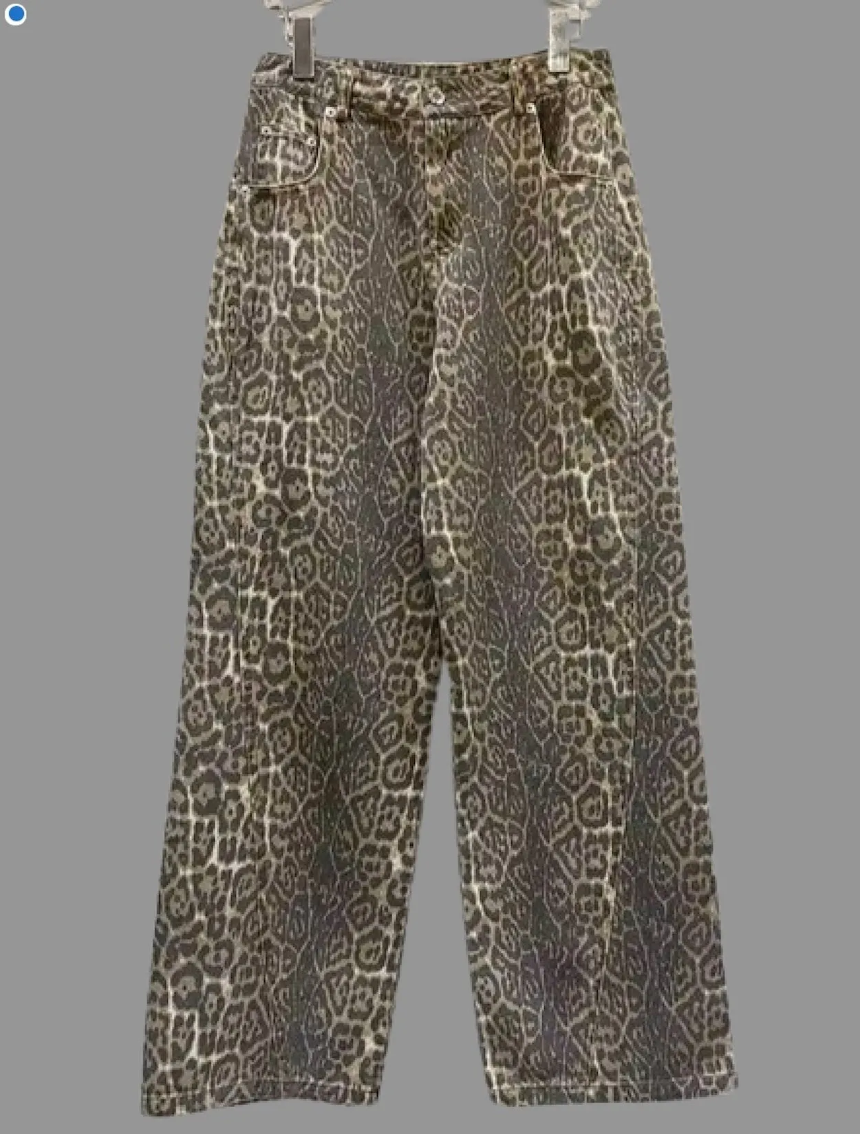 Leopard Wide Leg Jean