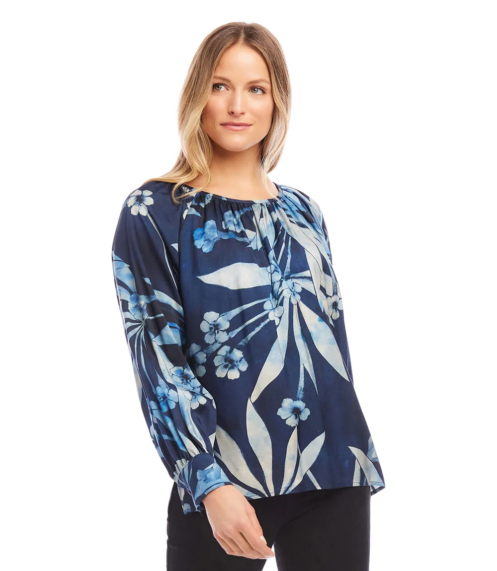 Long Sleeve Peasant Top