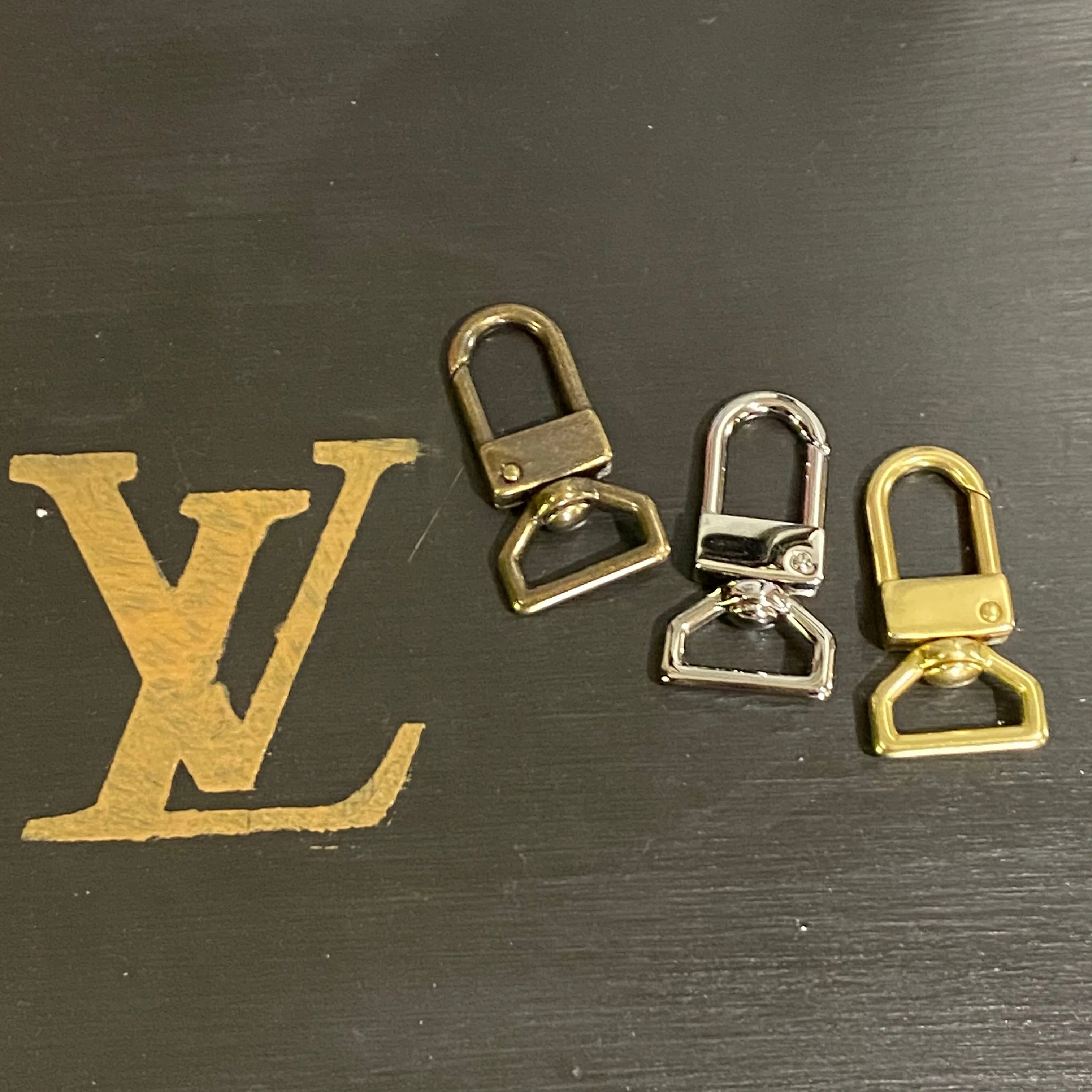 LV Damier Ebene Wristlet Keychain