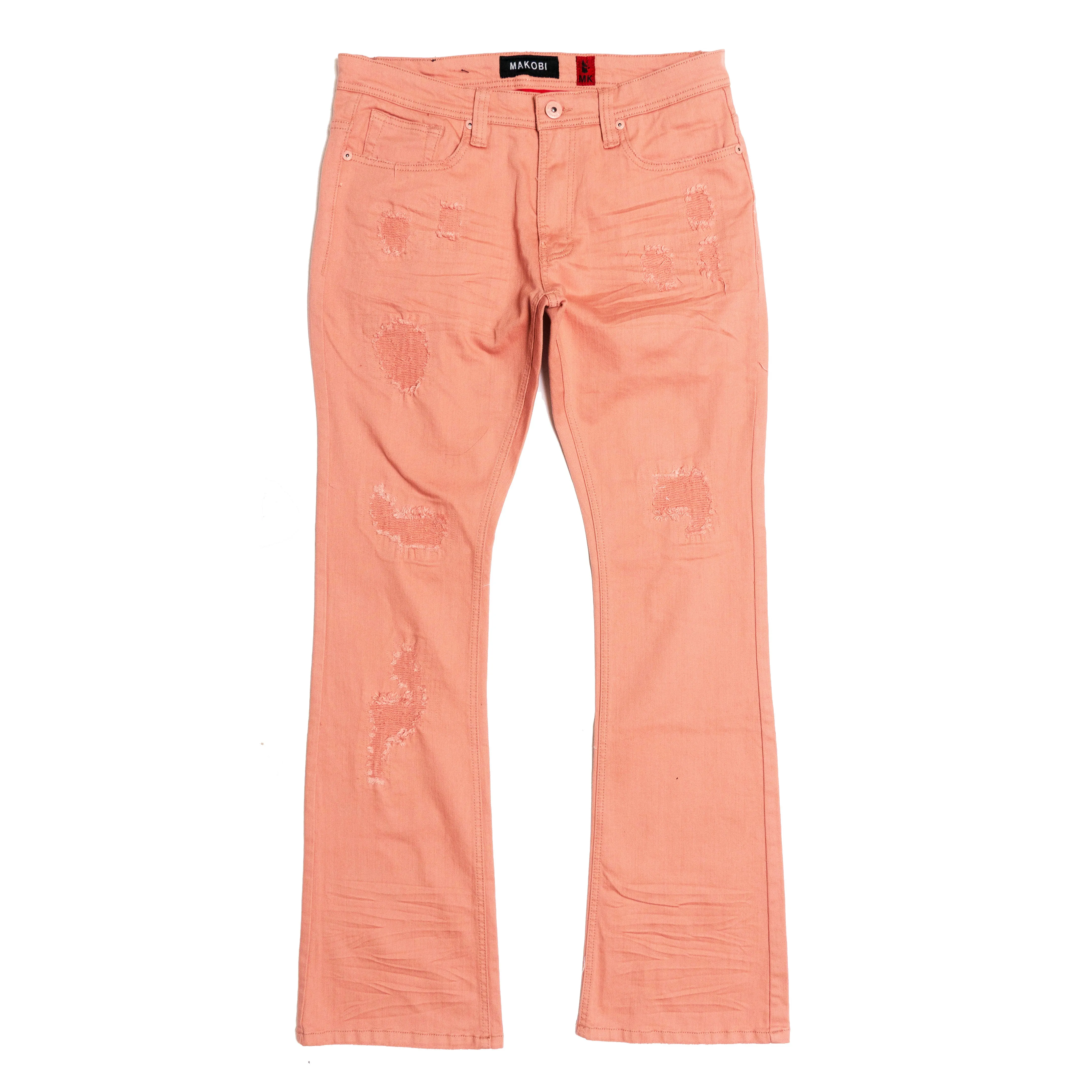 M1948 Benini Twill Stacked Jeans - Rose