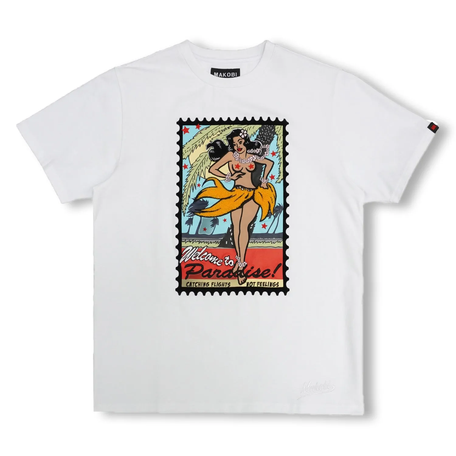 M198 Makobi Paradise Tee - White