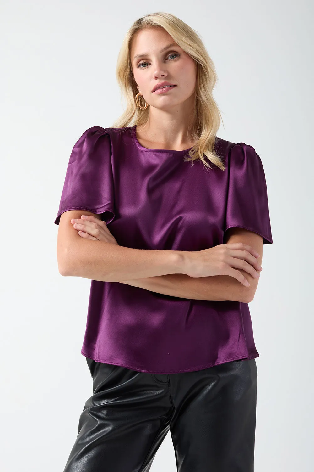 Marc Angelo Satin Blouse