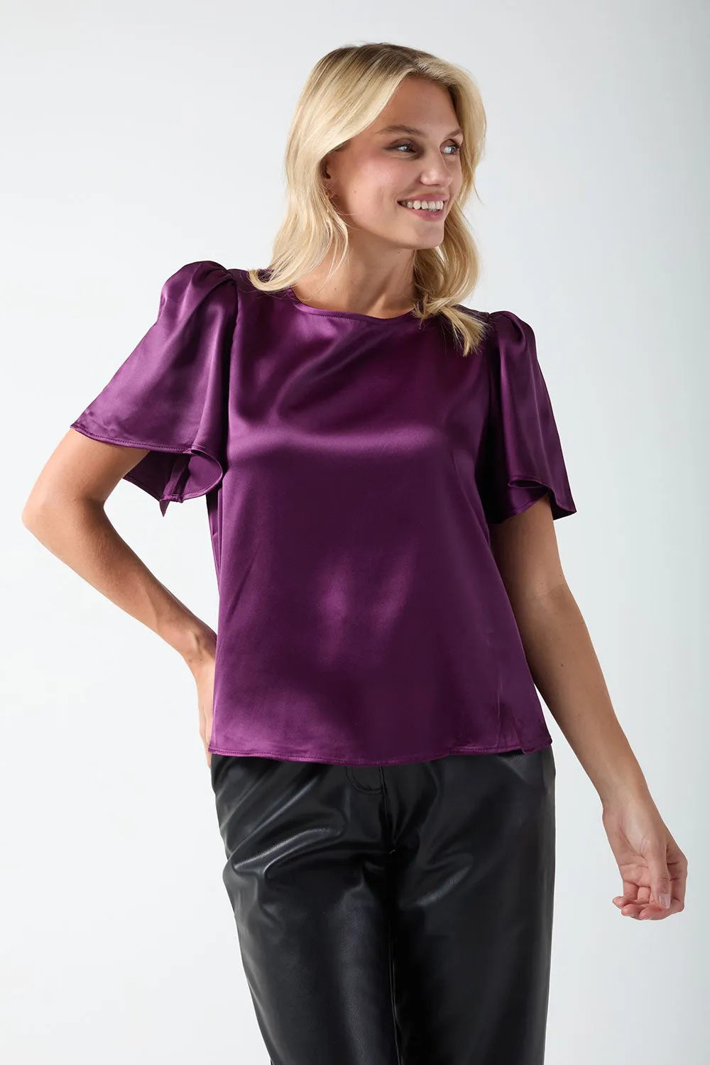 Marc Angelo Satin Blouse