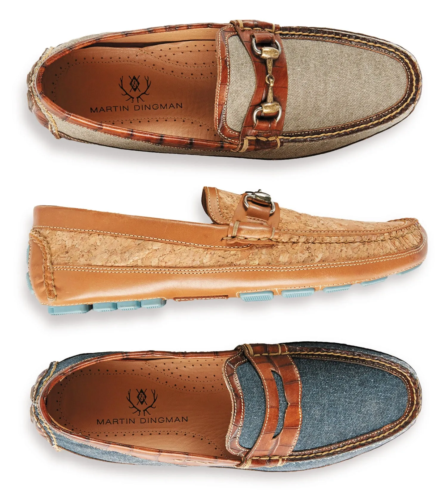 Martin Dingman Monte Carlo Horsebit Slip-Ons - Cork