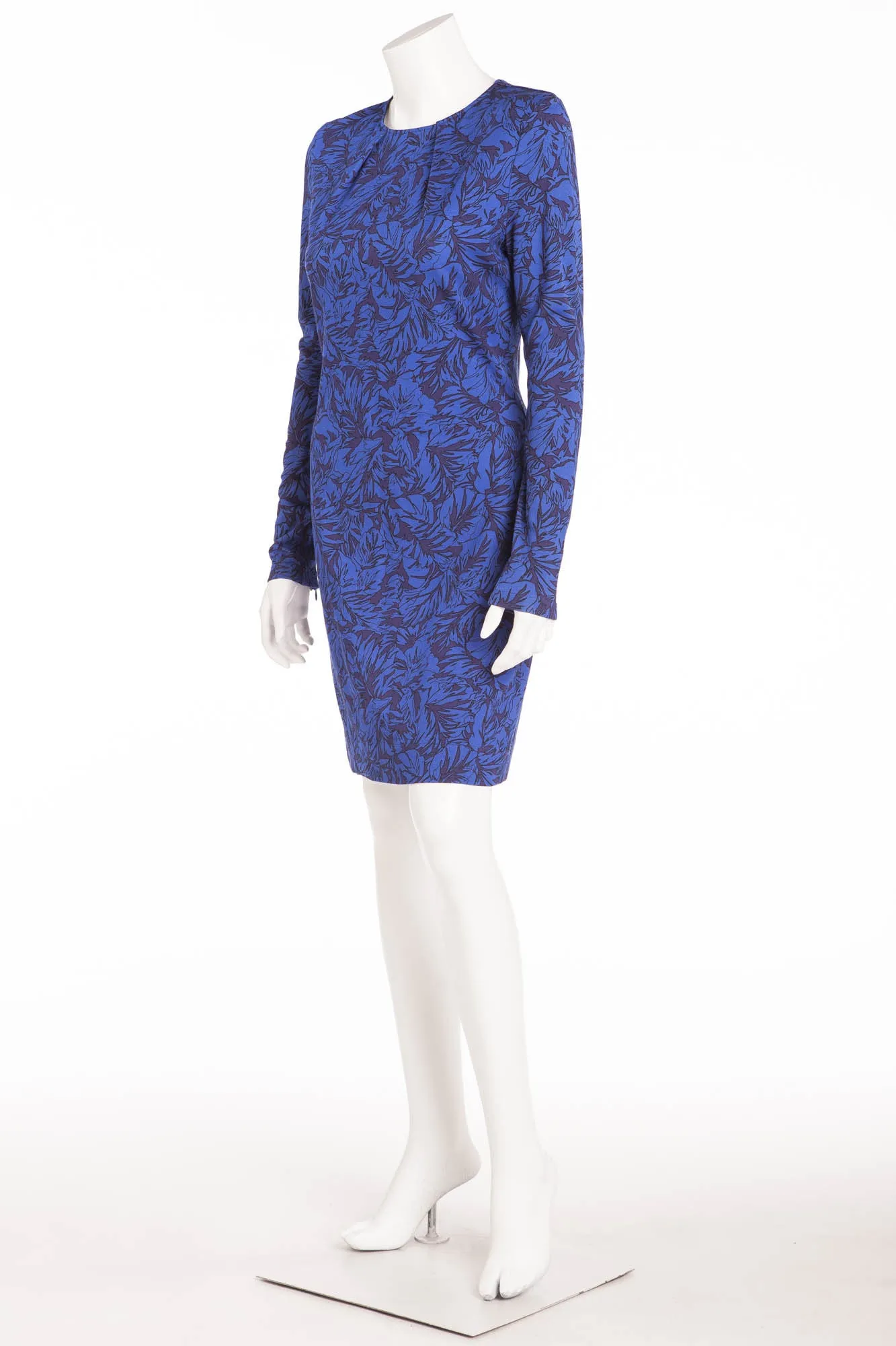 Matthew Williamson - Blue Floral Long Sleeve Dress - UK 12