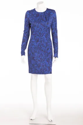 Matthew Williamson - Blue Floral Long Sleeve Dress - UK 12