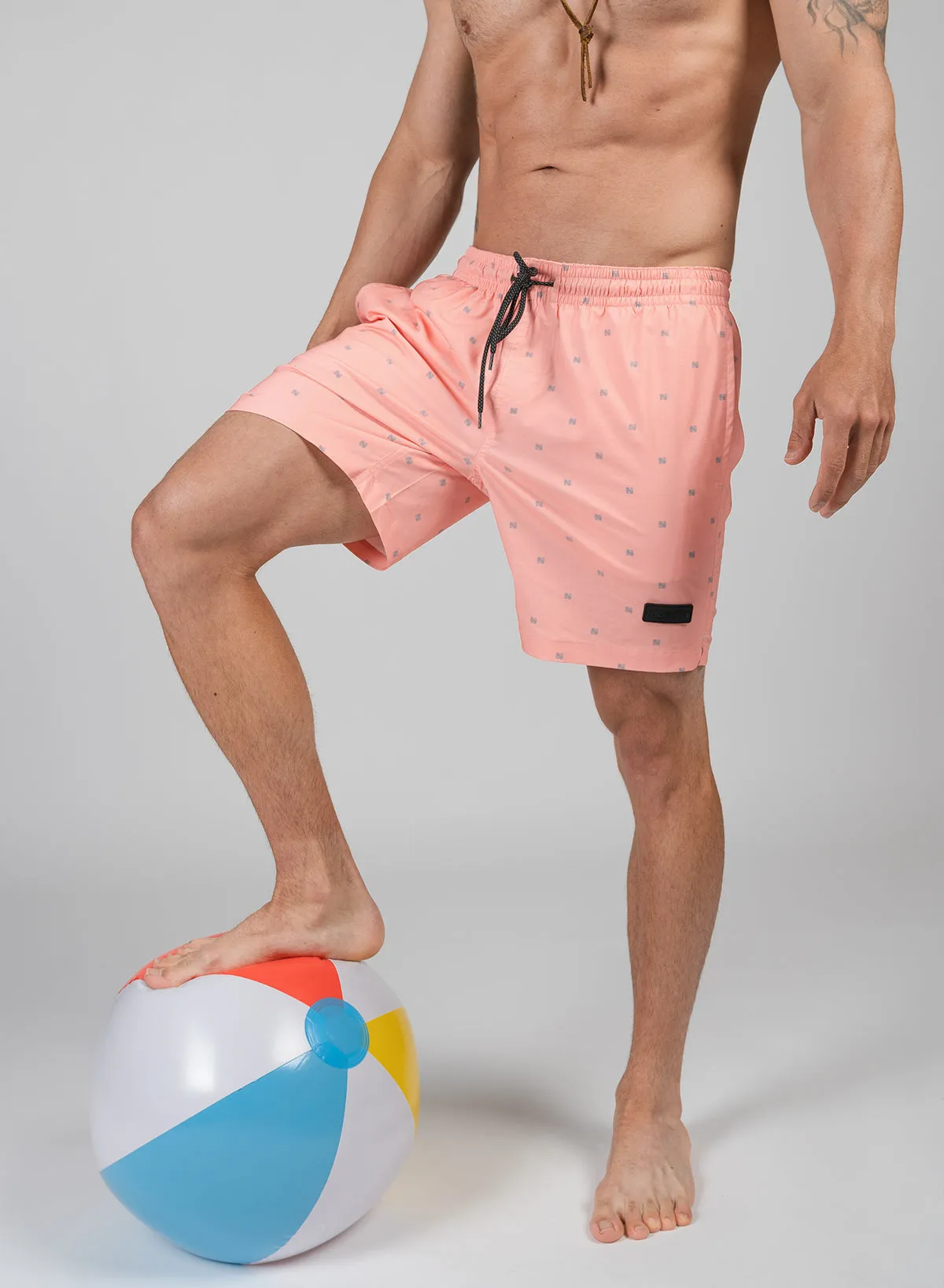 MEN'S FNF SWIM TRUNKS - CORAL