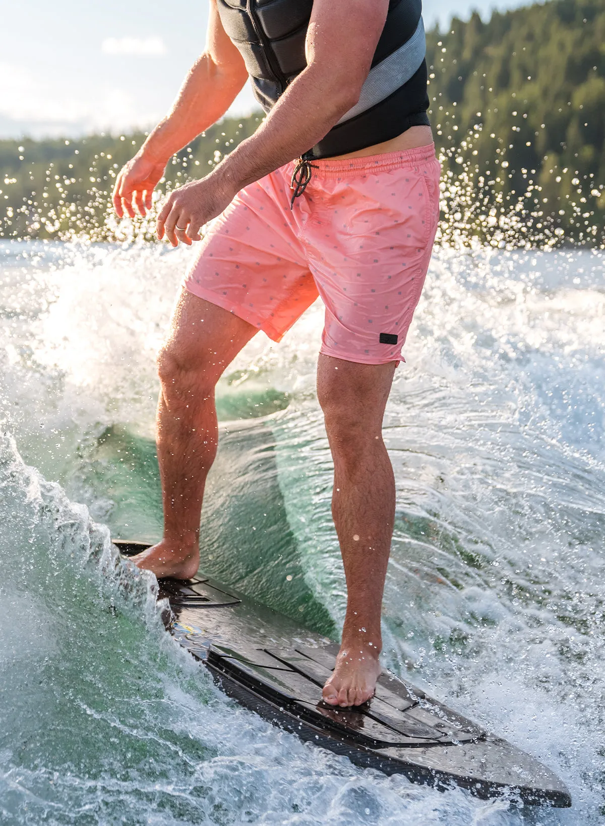 MEN'S FNF SWIM TRUNKS - CORAL