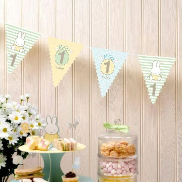 Miffy 1st birthday bunting