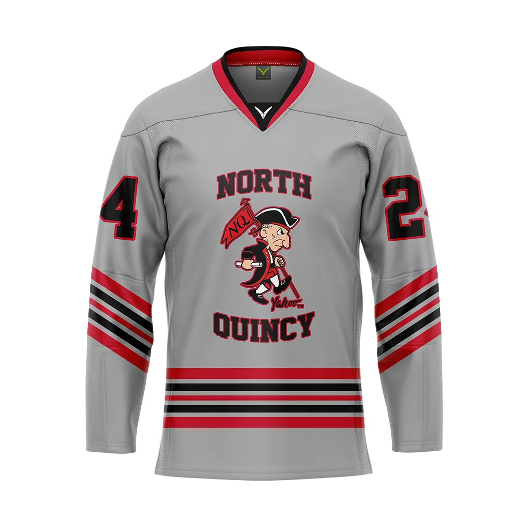 North Quincy Hockey Hybrid Jersey Customized