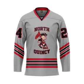 North Quincy Hockey Hybrid Jersey Customized