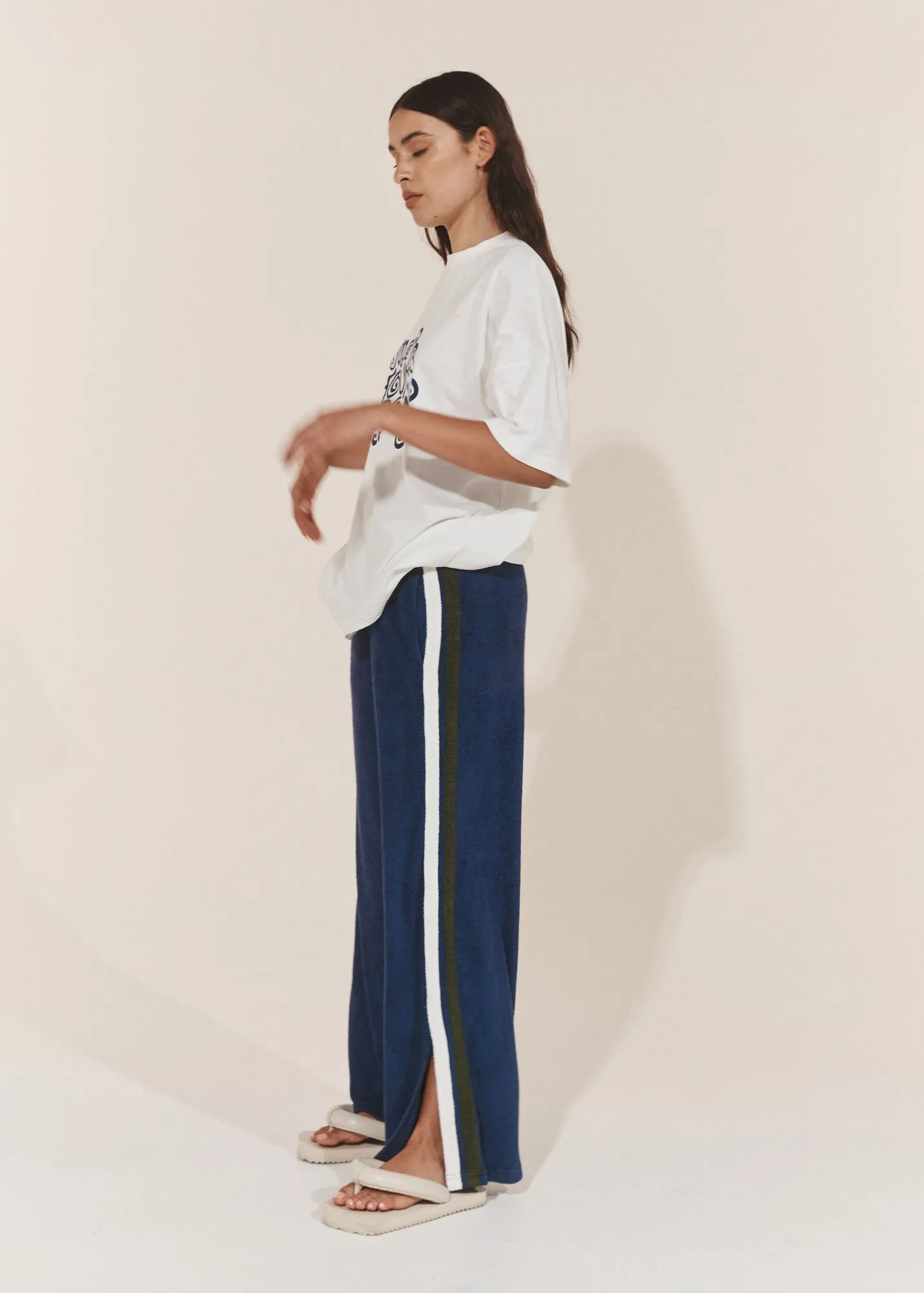 Odyssey Terry Towelling Pant - Marine Blue