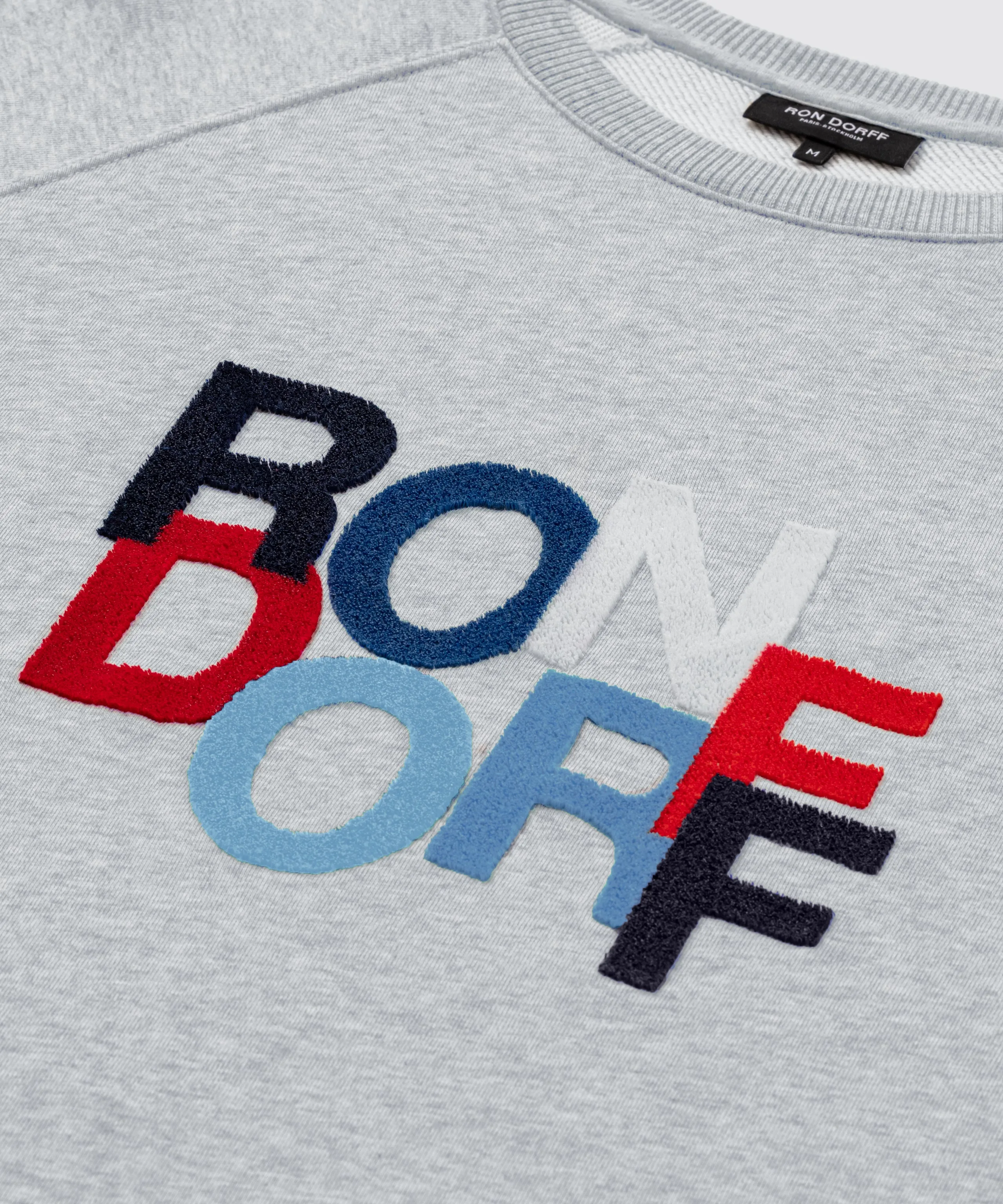 Organic Cotton Sweatshirt "RONDORFF": Heather Grey