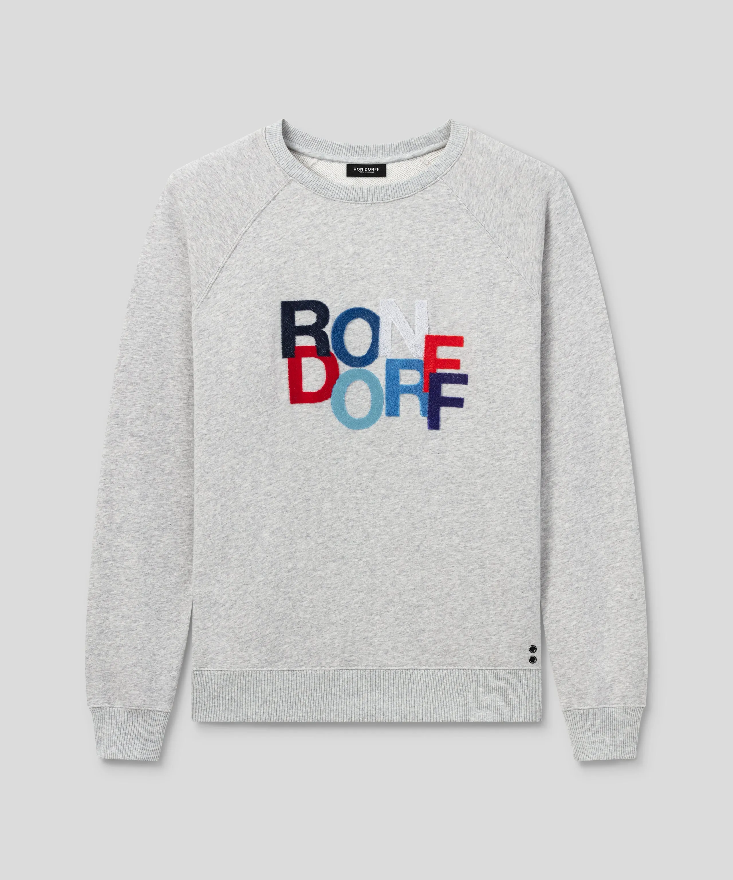 Organic Cotton Sweatshirt "RONDORFF": Heather Grey