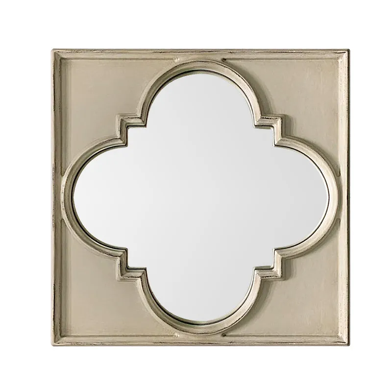 Oriental Window Frame Wall Mirror