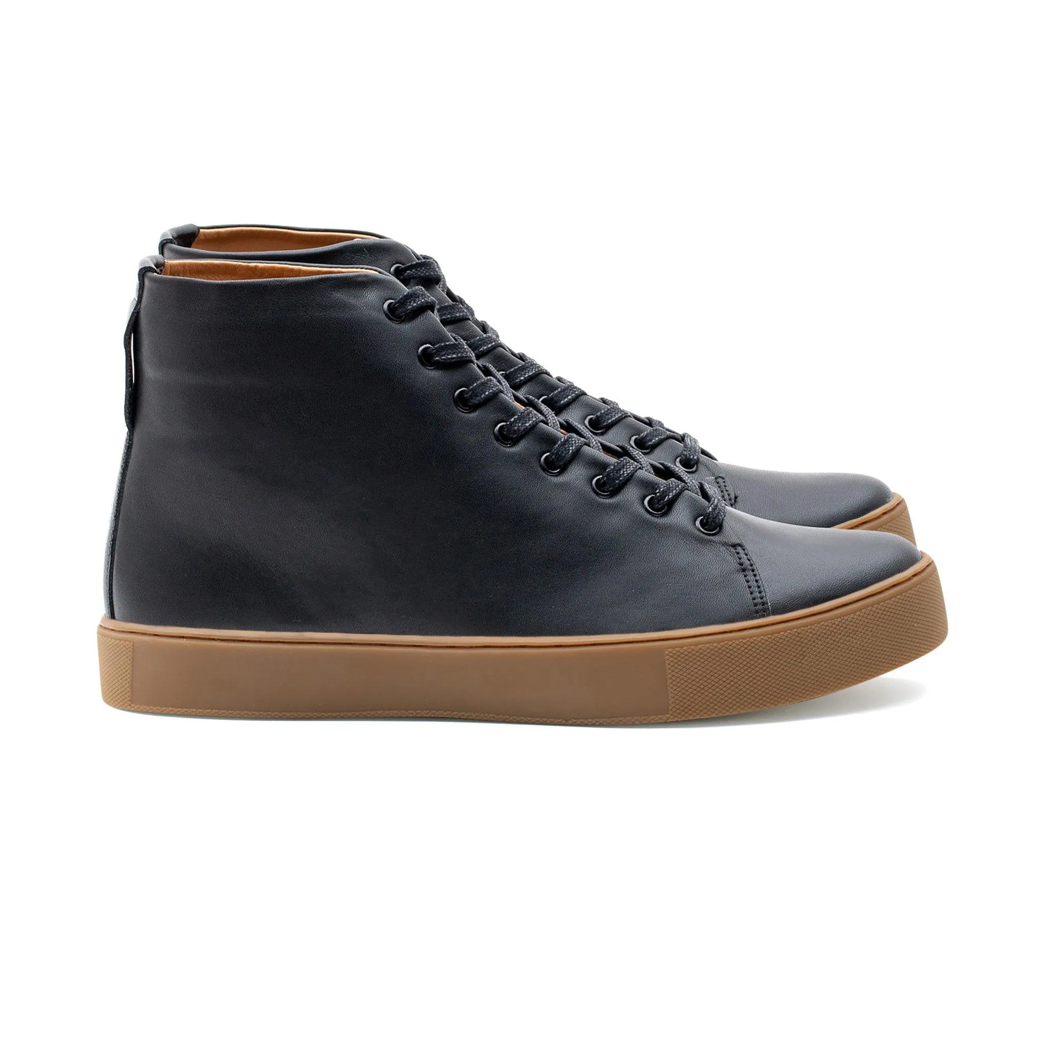 Overstone Hi Derby - Black Calf