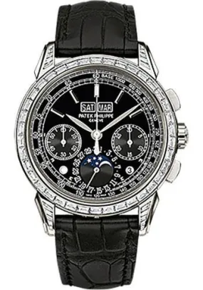 Patek Philippe 41mm Men Grand Complications Perpetual Calender Chronogragh Watch Black Dial 5271P