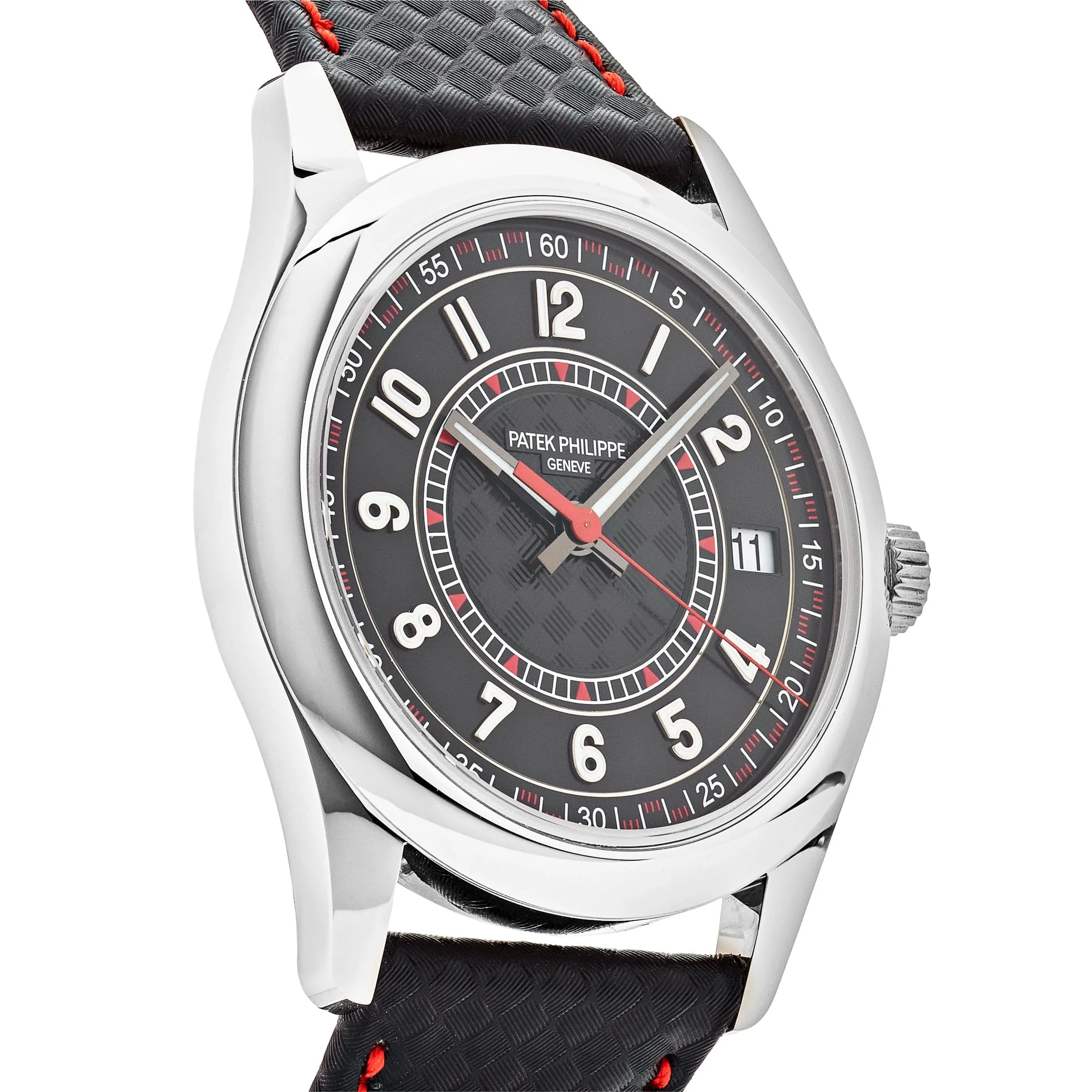 Patek Philippe Calatrava 6007G-010 White Gold Red Accents