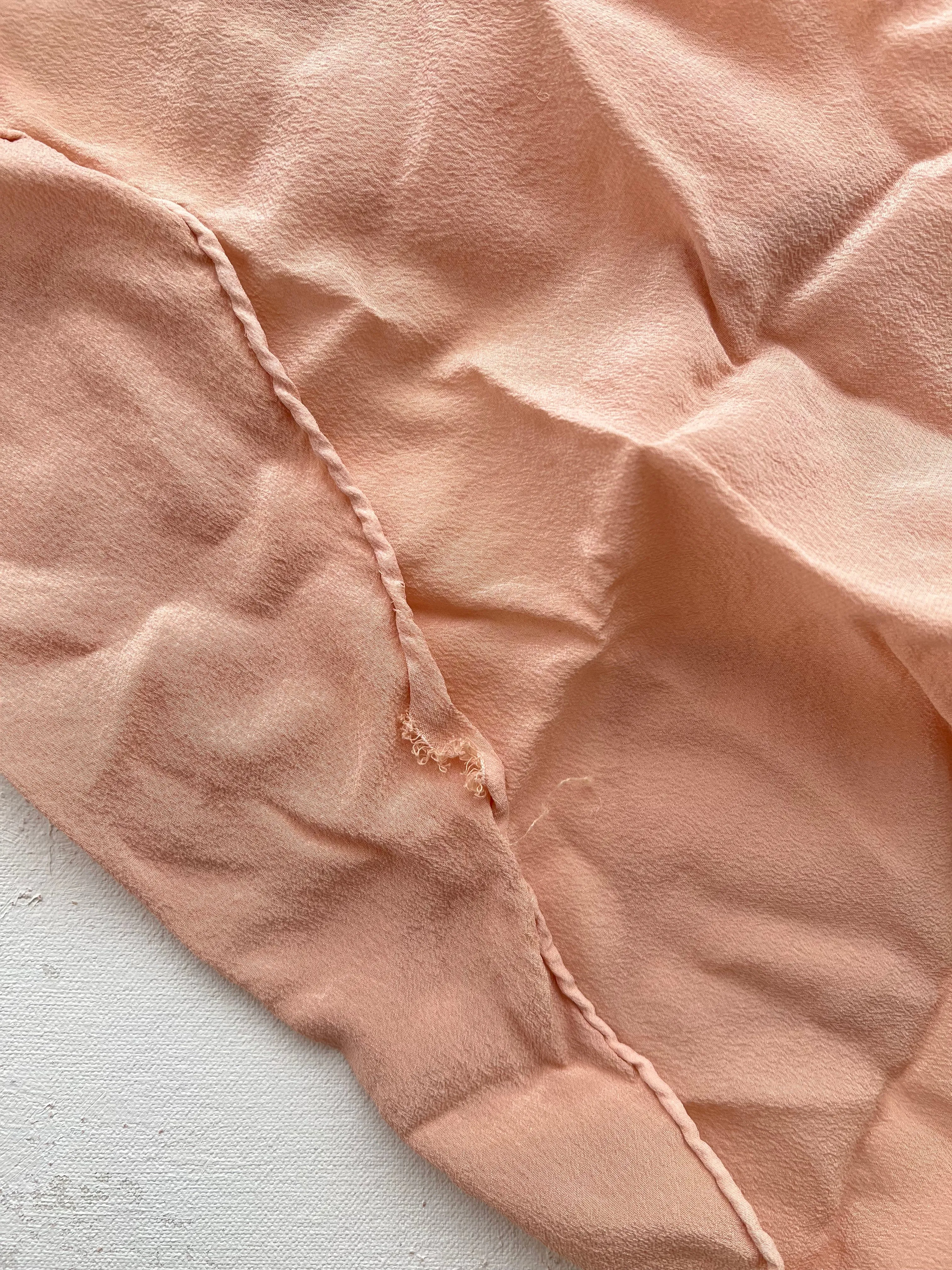 Peach Silk Scarf 'The Hankie' 439