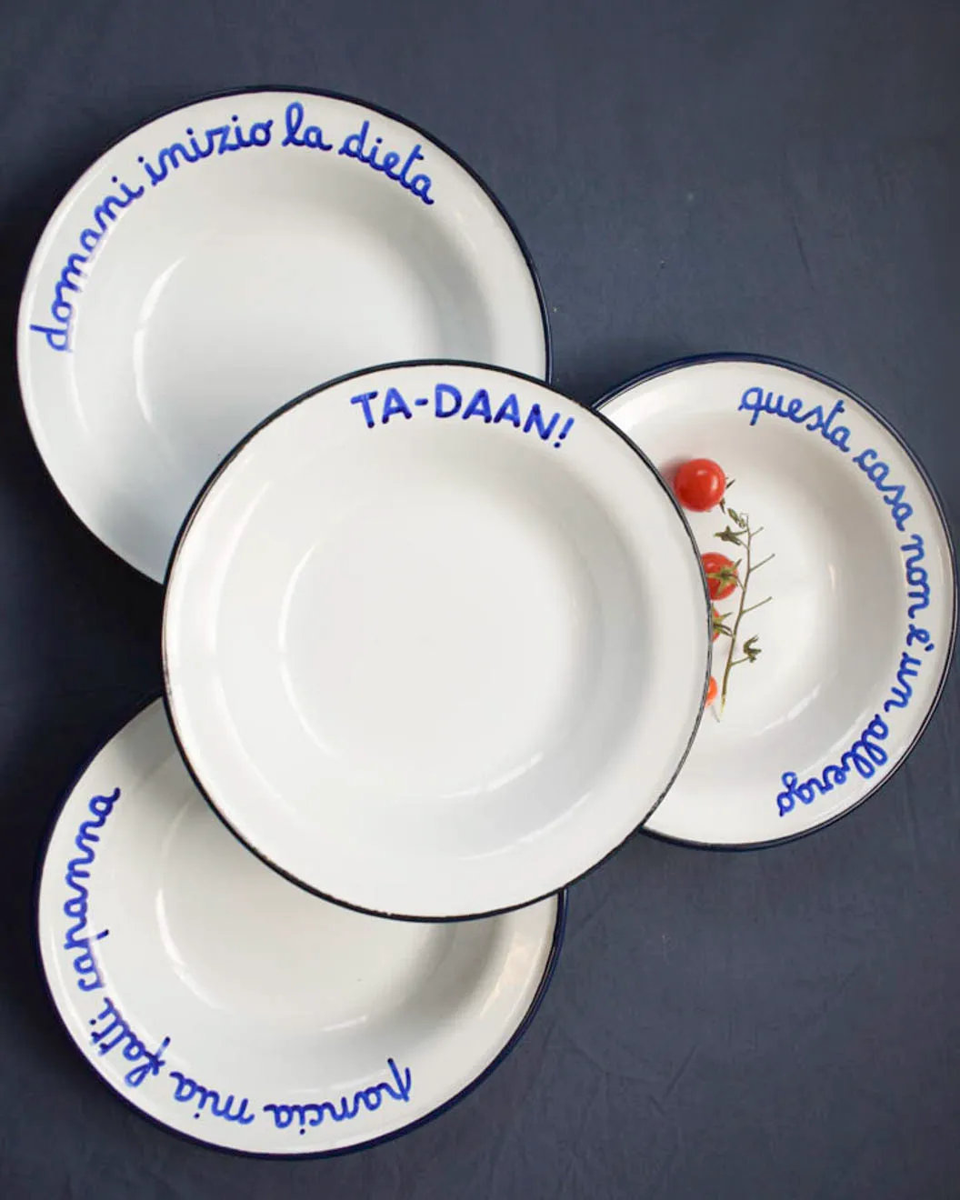 "TA-DAAN" enamel deep plate