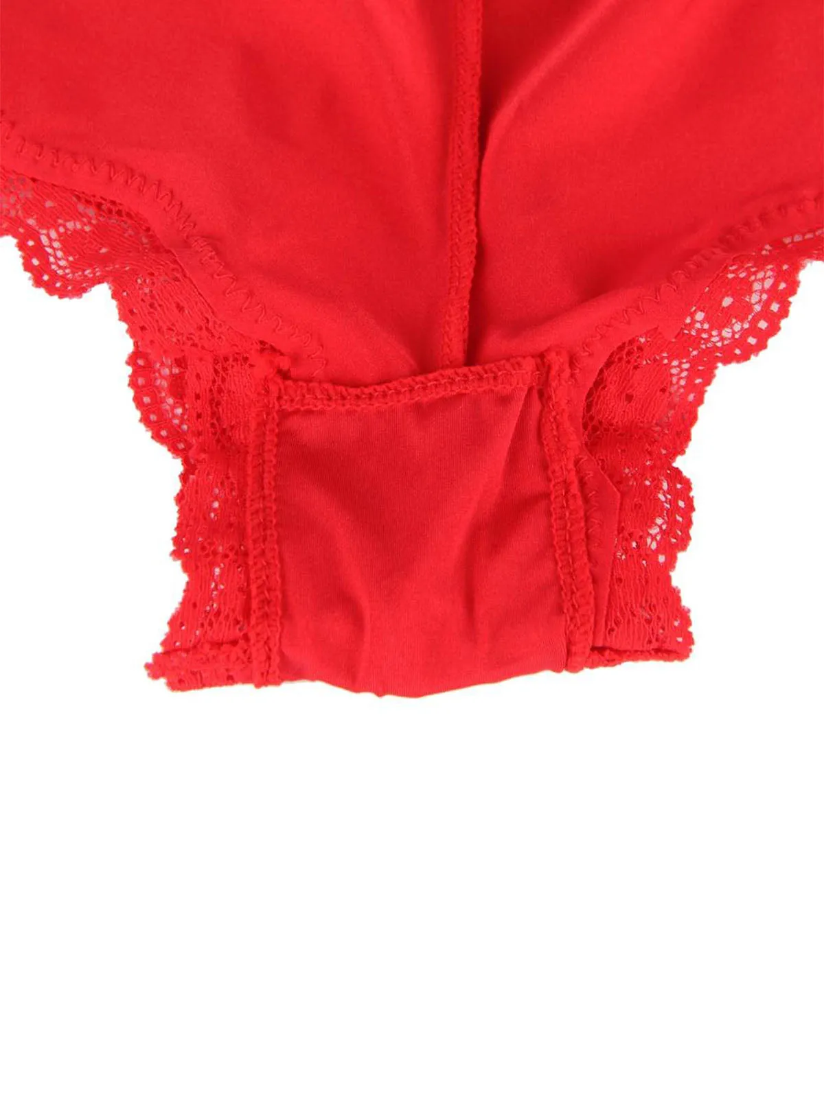 Red Elegant Lace Panty