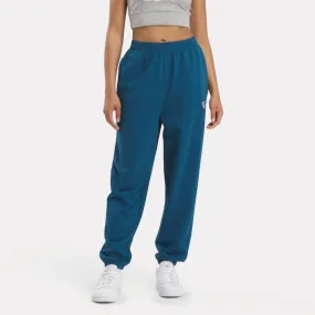 Reebok Apparel Women Archive Evolution French Terry Pants ESCAPE BLUE