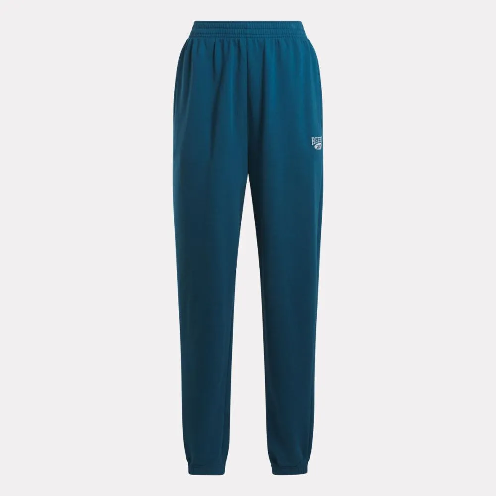 Reebok Apparel Women Archive Evolution French Terry Pants ESCAPE BLUE