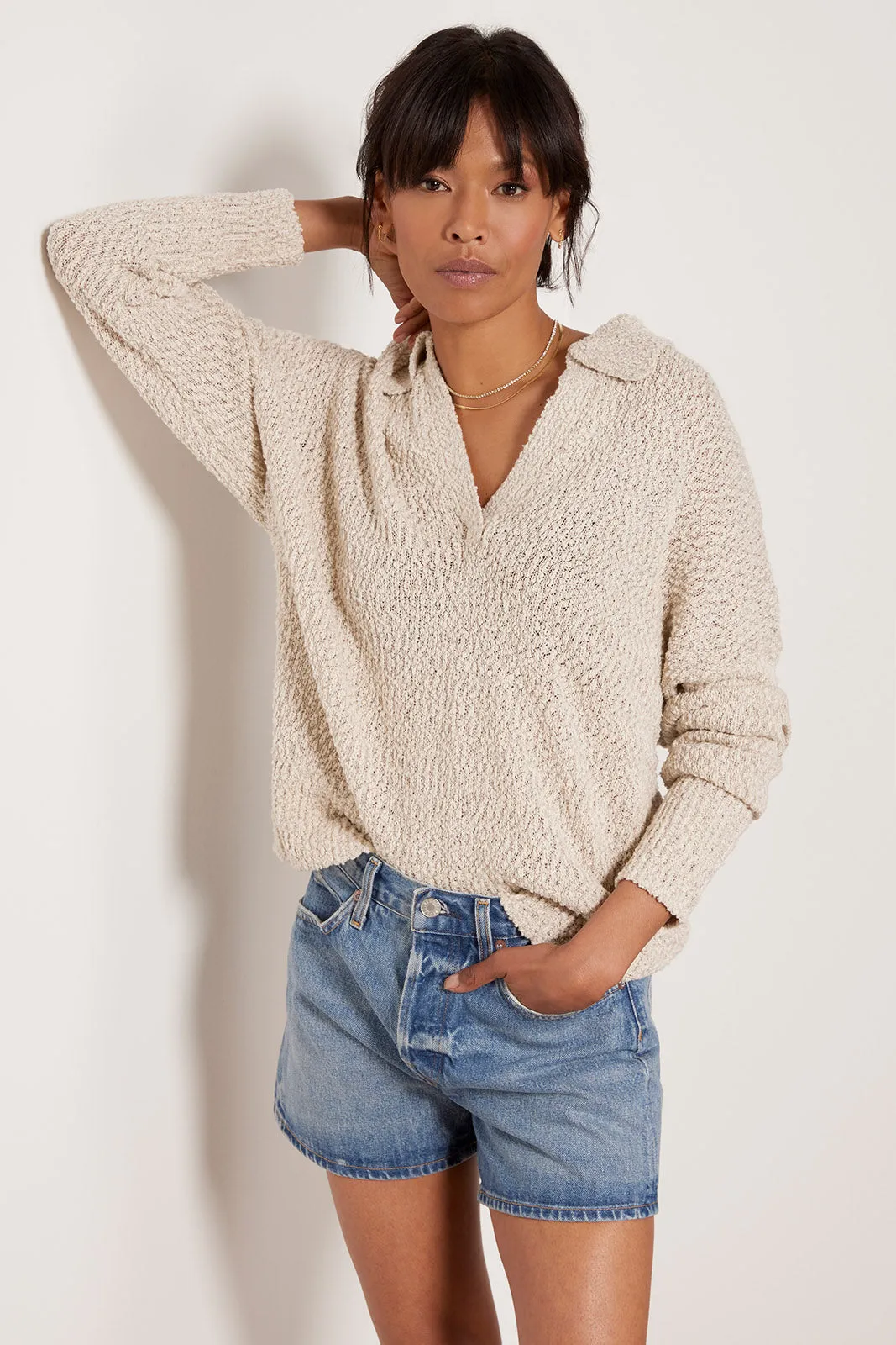 Relaxed Polo Sweater Zoe