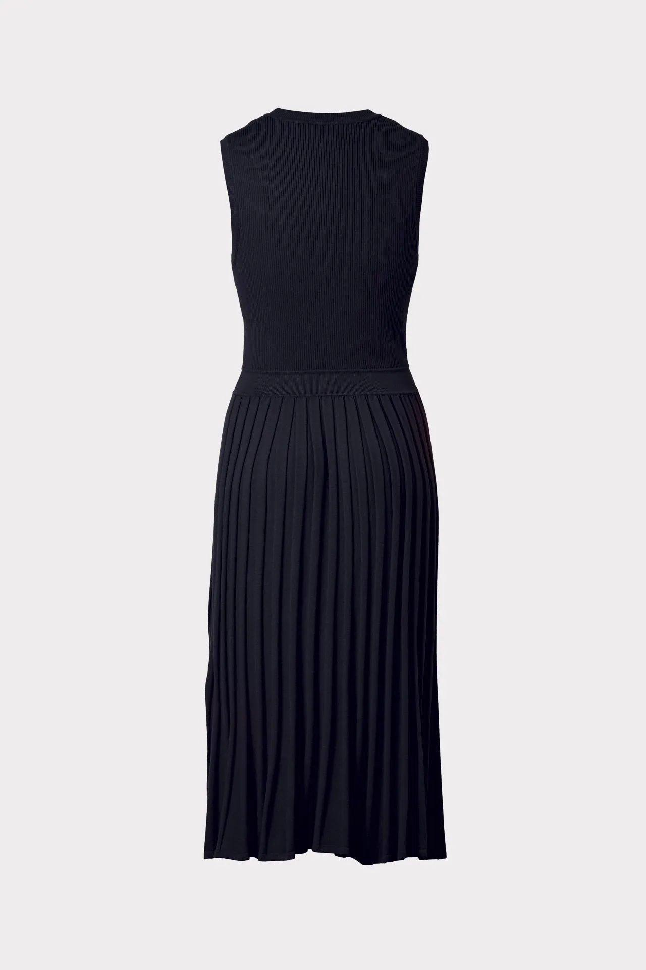 Rib Mix Pleated Dress