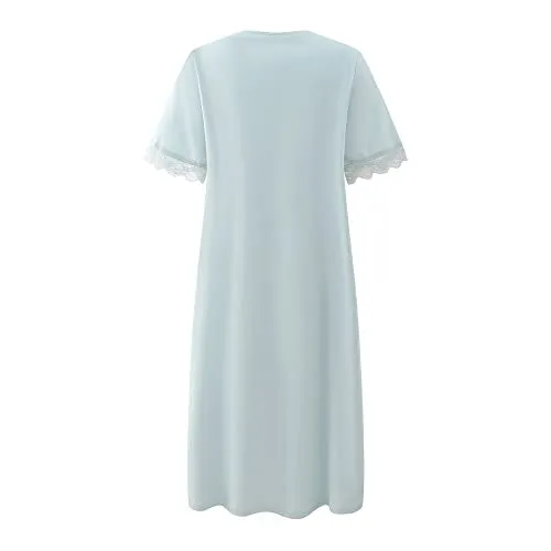 Richie House Nightgowns for Women Lightweight Long Sleeves Ladies Nightdress Pajama RHW4070