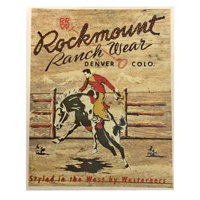 Rockmount Ranch Wear Bronc Western Tea Towel