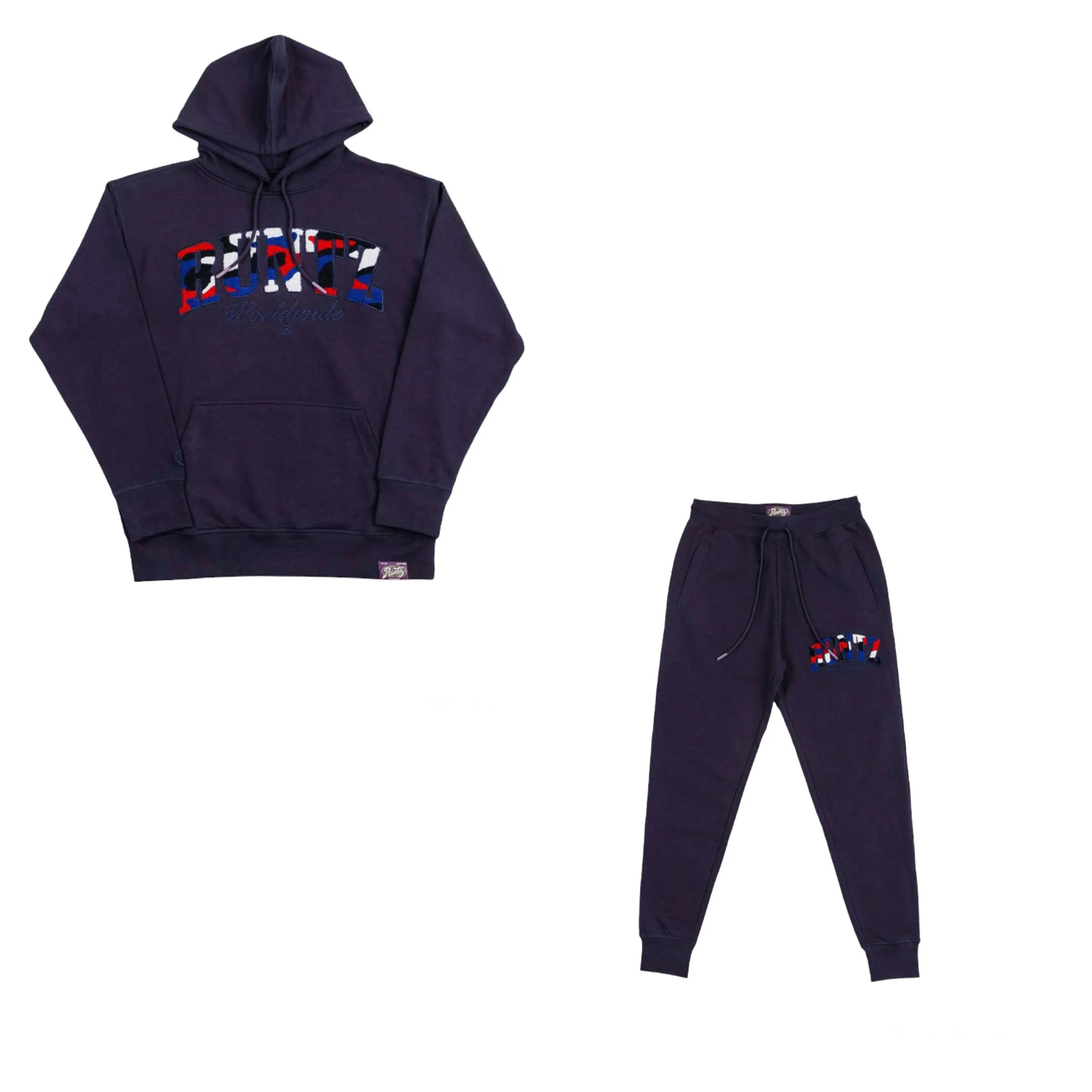 RUNTZ CHENILLE CAMO SET (NAVY)