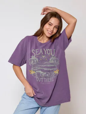 Sea You T-Shirt in Plum