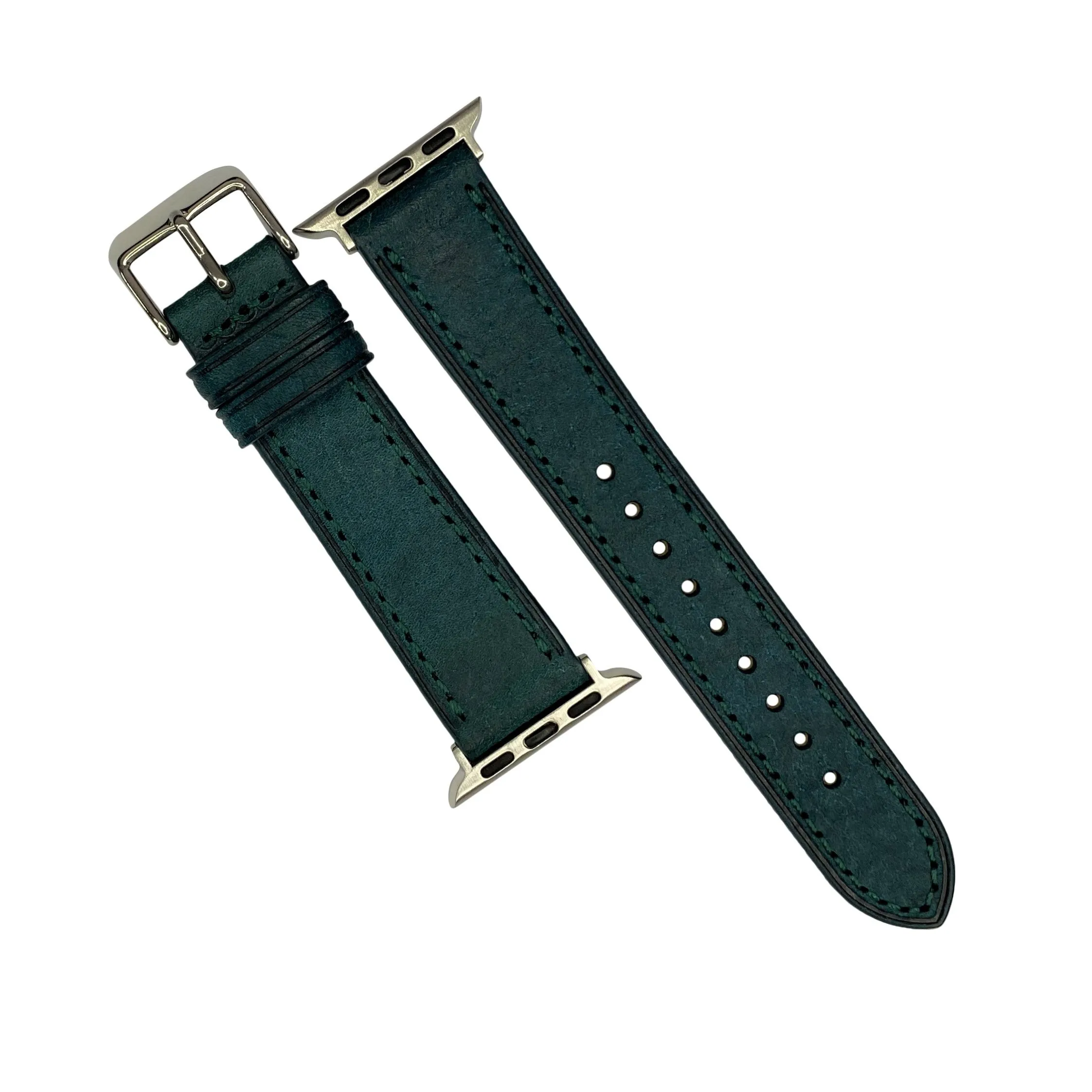 Signature Pueblo Leather Strap in Ortensia (Apple Watch)