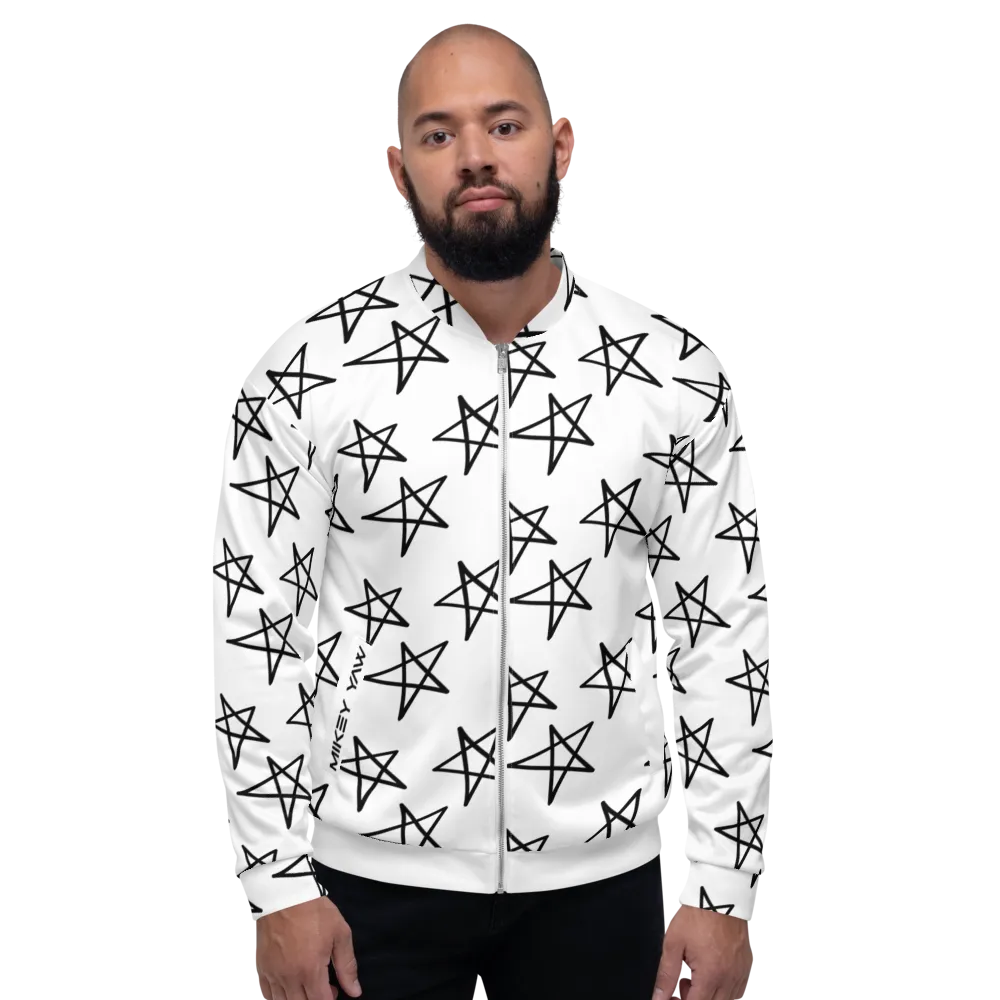 Star Doodles Unisex Bomber Jacket