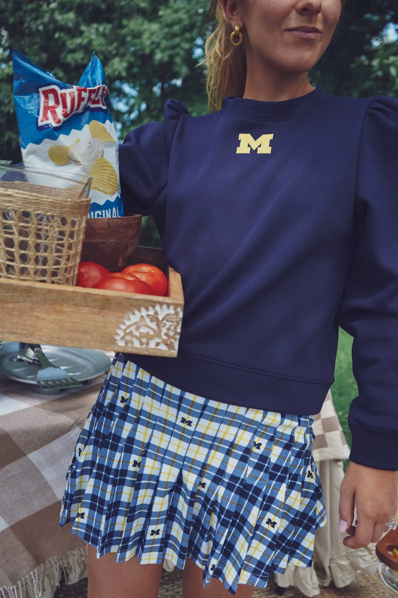 Tailgate Collection Peggy Sweatshirt - Go Blue