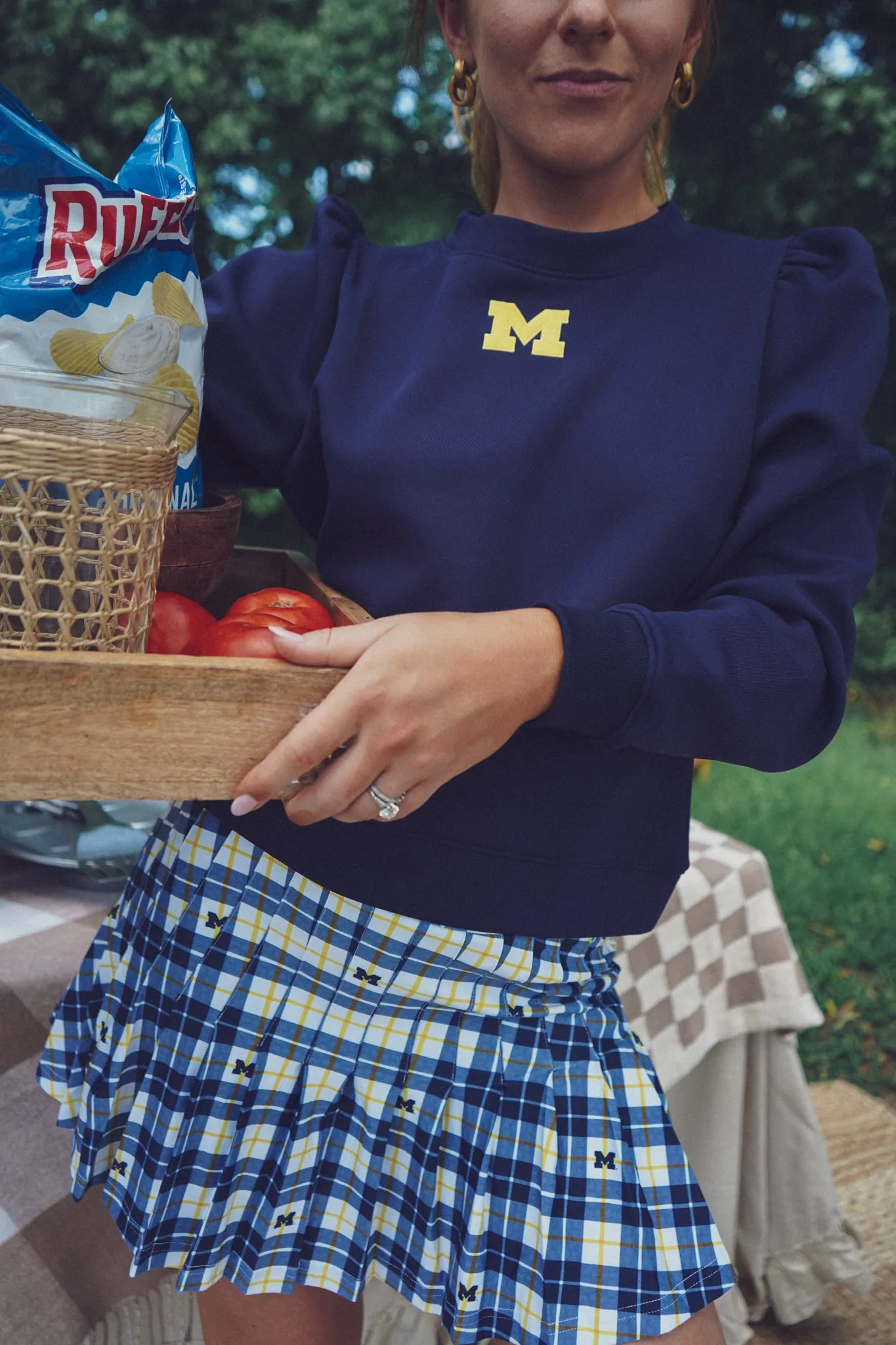 Tailgate Collection Peggy Sweatshirt - Go Blue