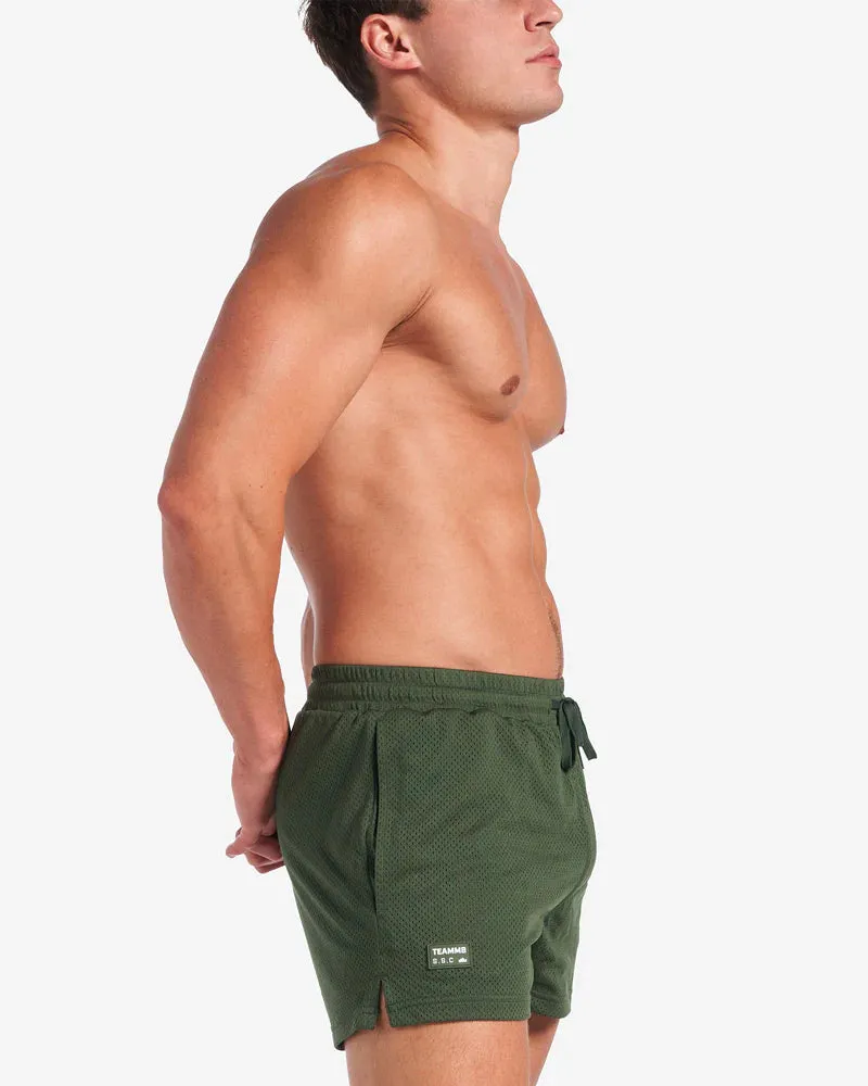 Teamm8 S.S.C 3" mesh short forest green