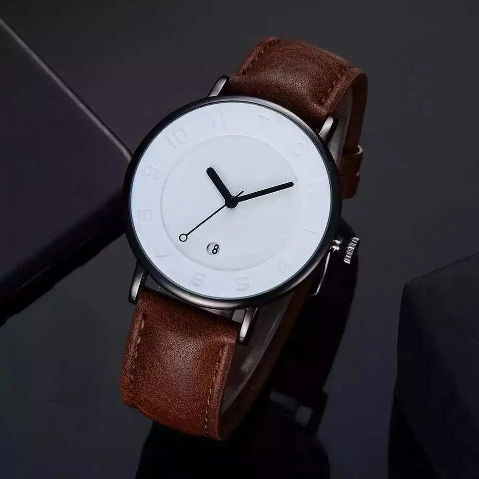 Tomi Brand Slim Luxury Leather Strap Wrist Watch TM107