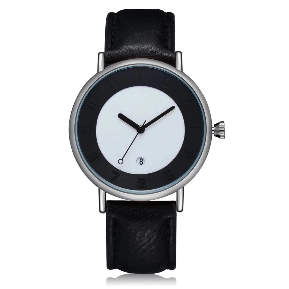 Tomi Brand Slim Luxury Leather Strap Wrist Watch TM107