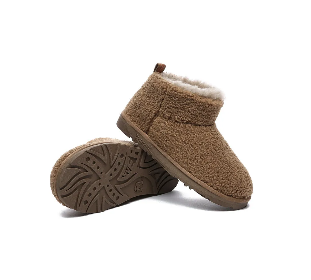 UGG Sheepskin Wool Plush Ankle Boots Ultra Teddycozy