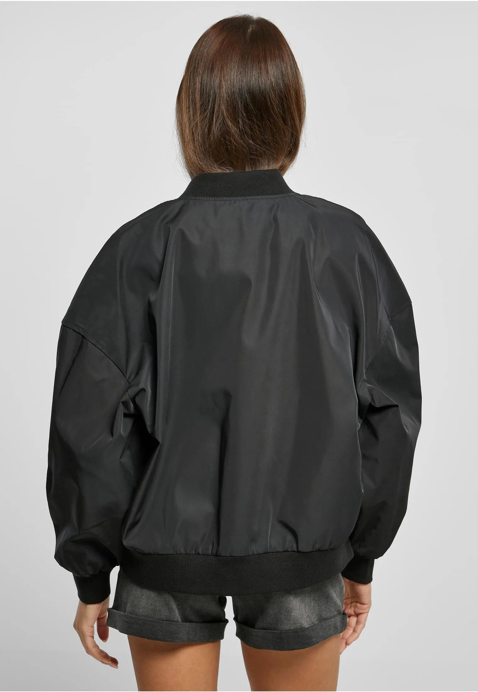 Urban Classics - Ladies Recycled Oversized Light Bomber Black - Jacket