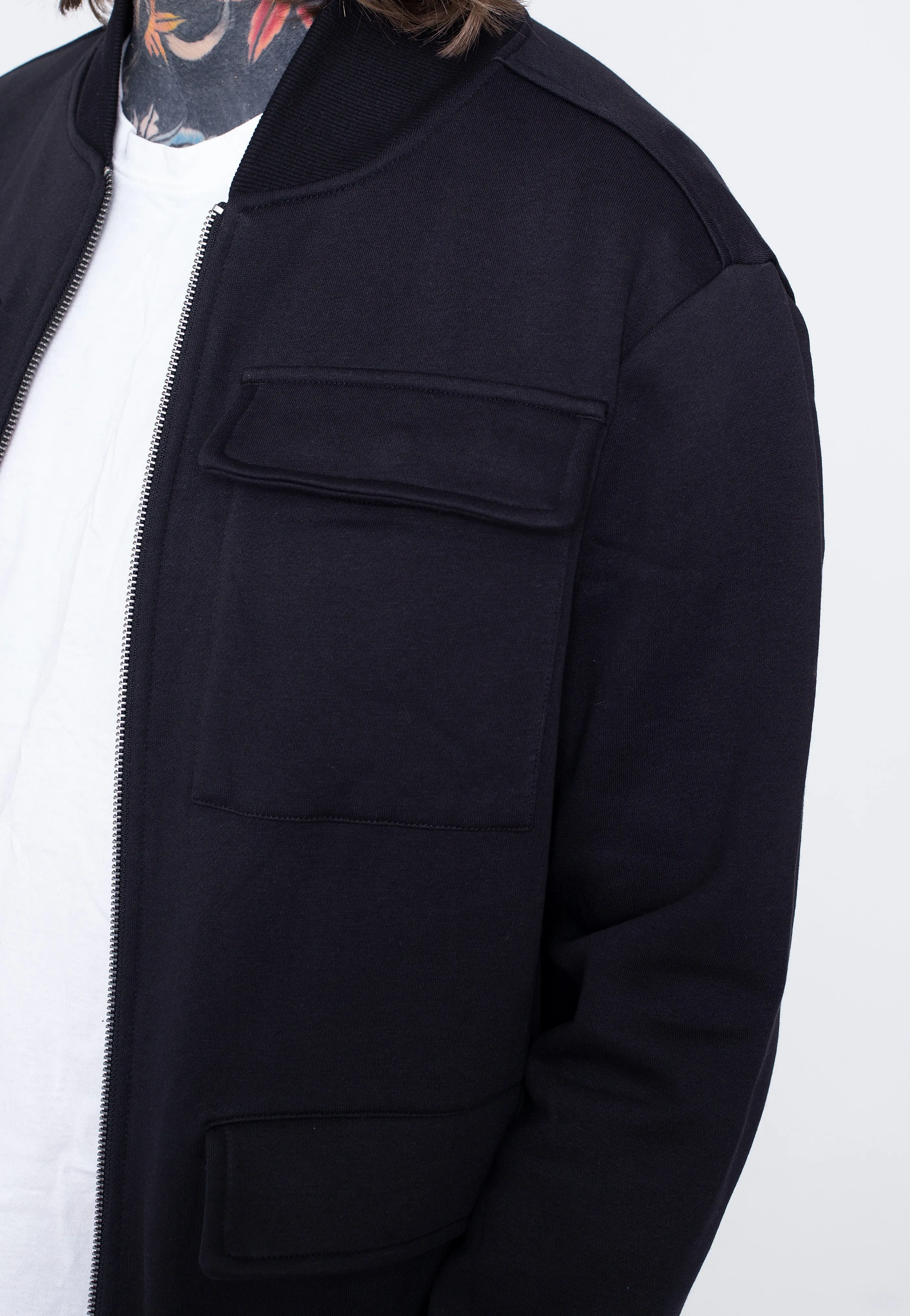 Urban Classics - M65 Sweat Bomber Black - Jacket