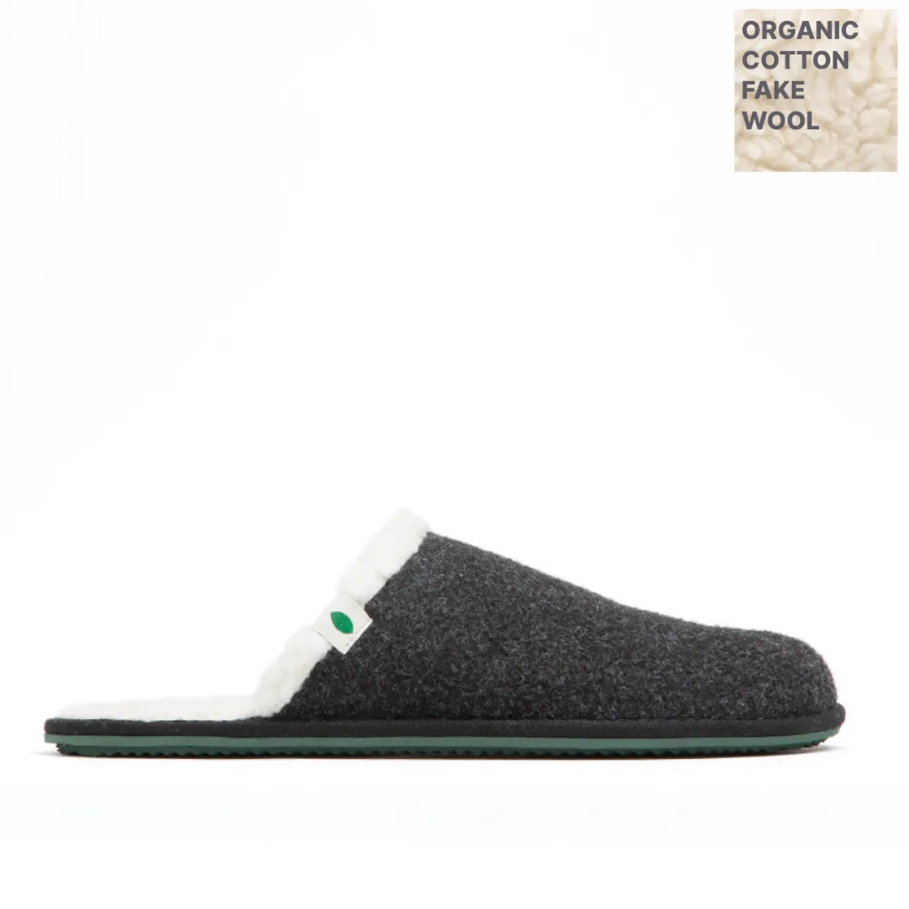 Vegan home slipper black SUS005