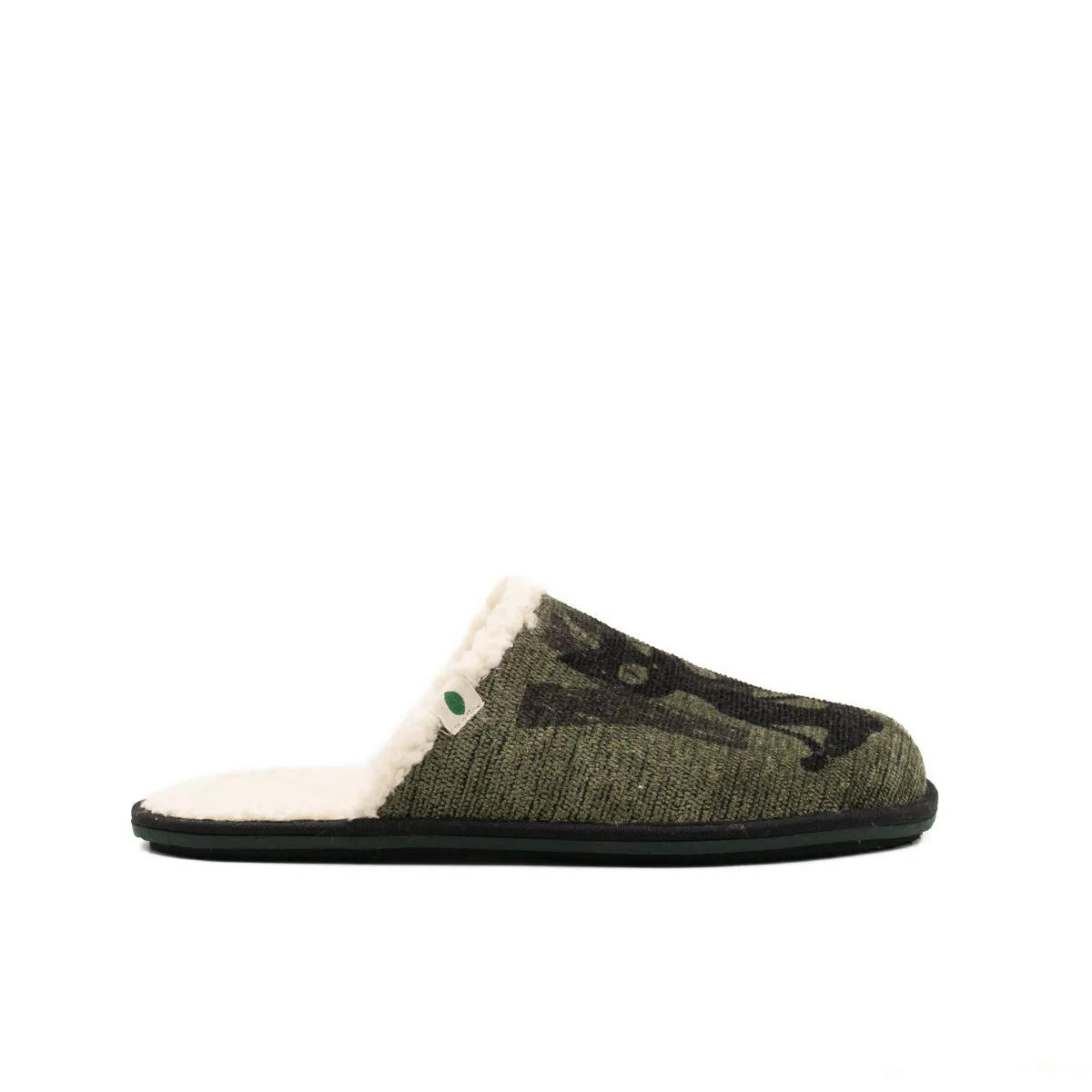 Vegan home slipper GREEN CAT SAW013