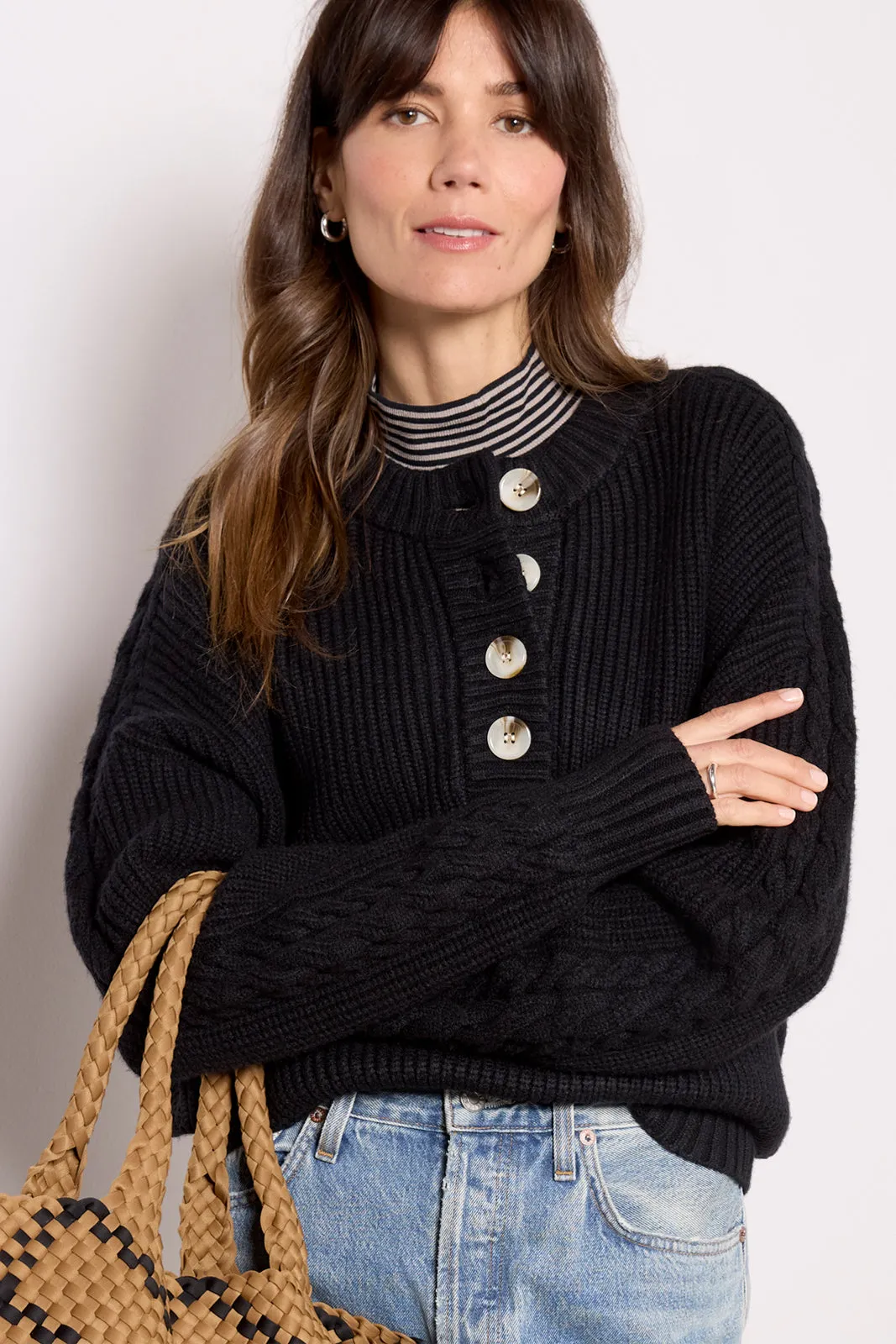 Vera Button Neck Sweater