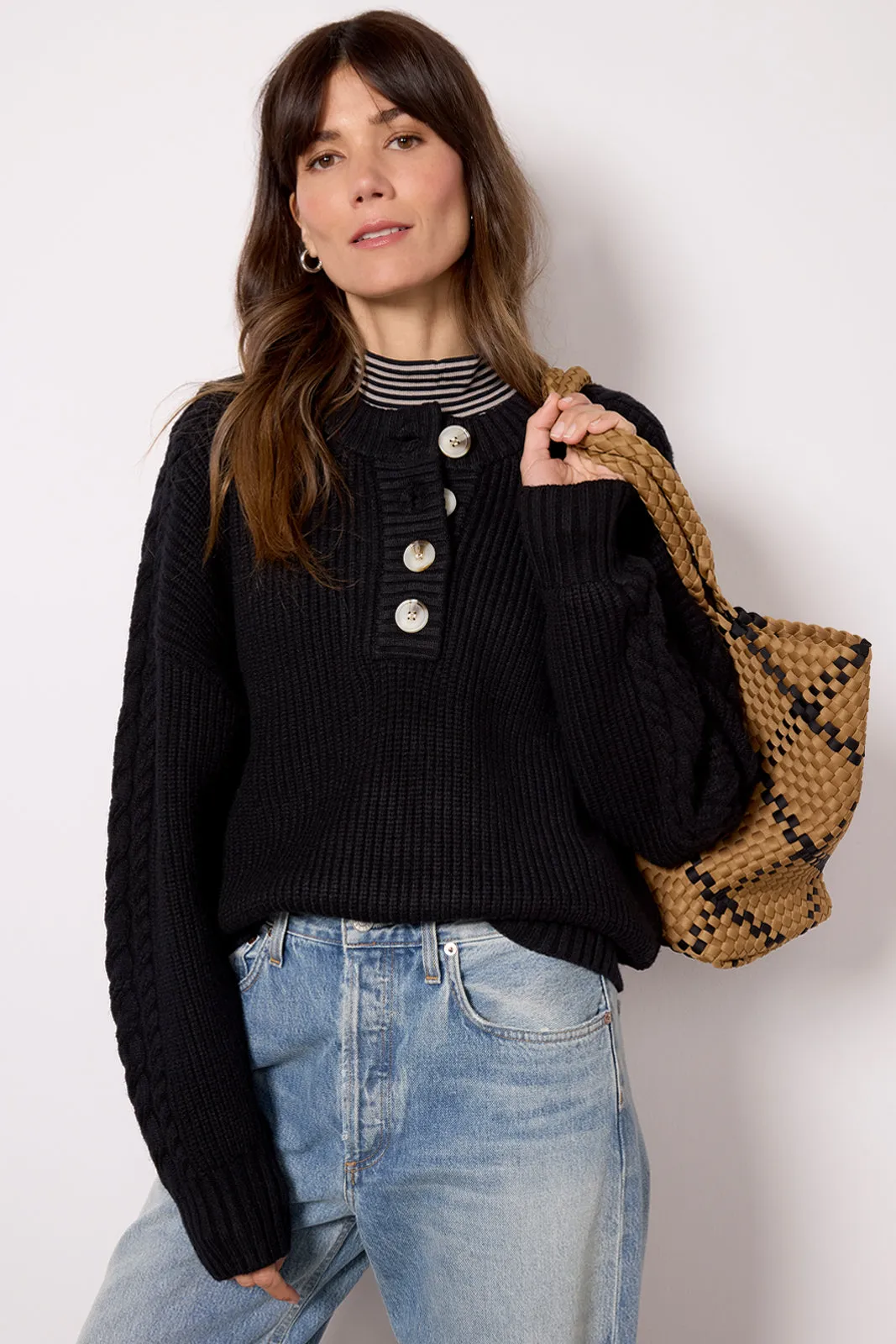 Vera Button Neck Sweater